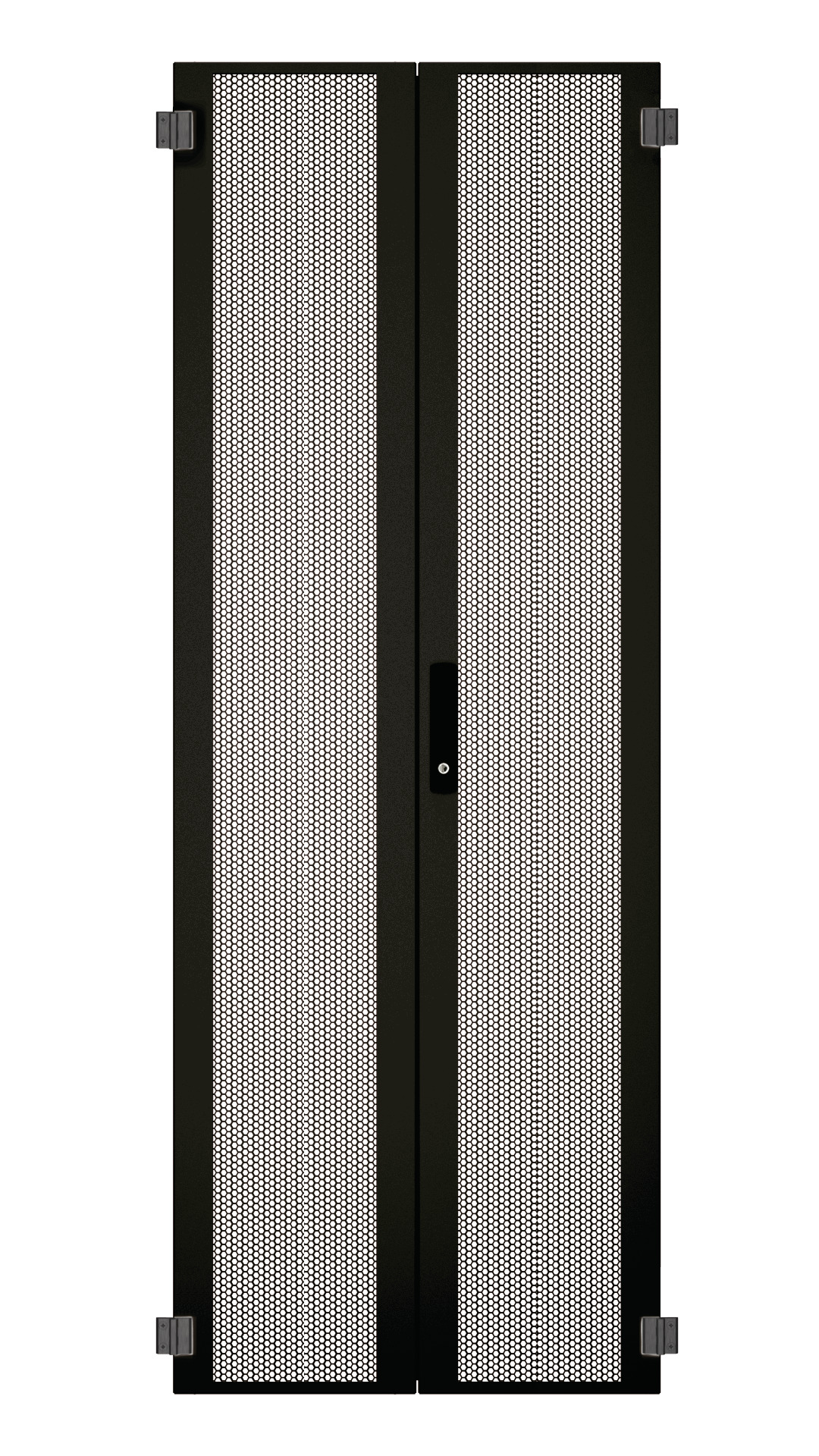 Tür für PRO 24HE, B=800, Stahl perf., 2-teilig, SH, RAL7035