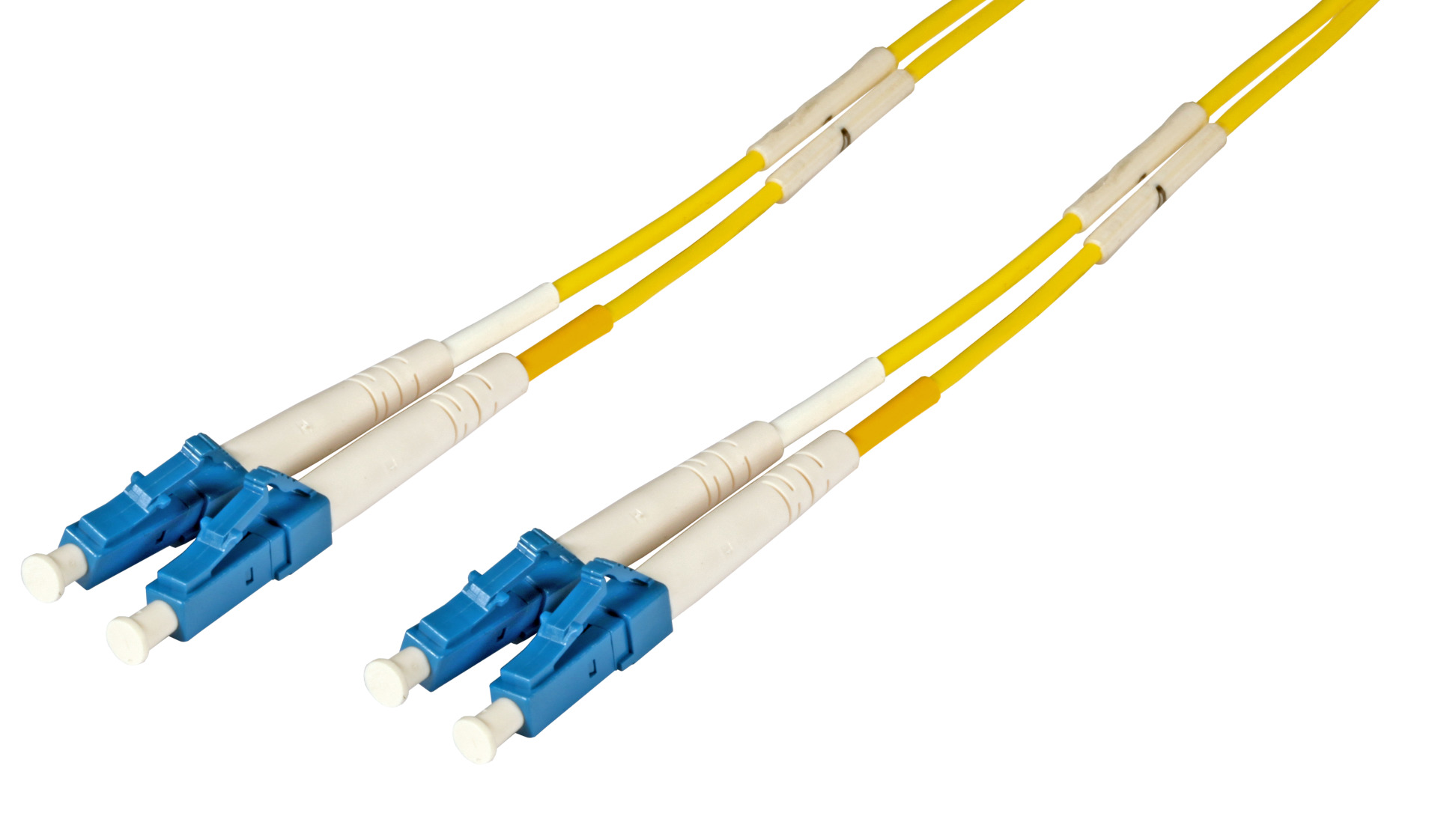 Duplex Jumper LC-LC 9/125µ, OS2, LSZH, yellow, 2.0mm, 0.5m