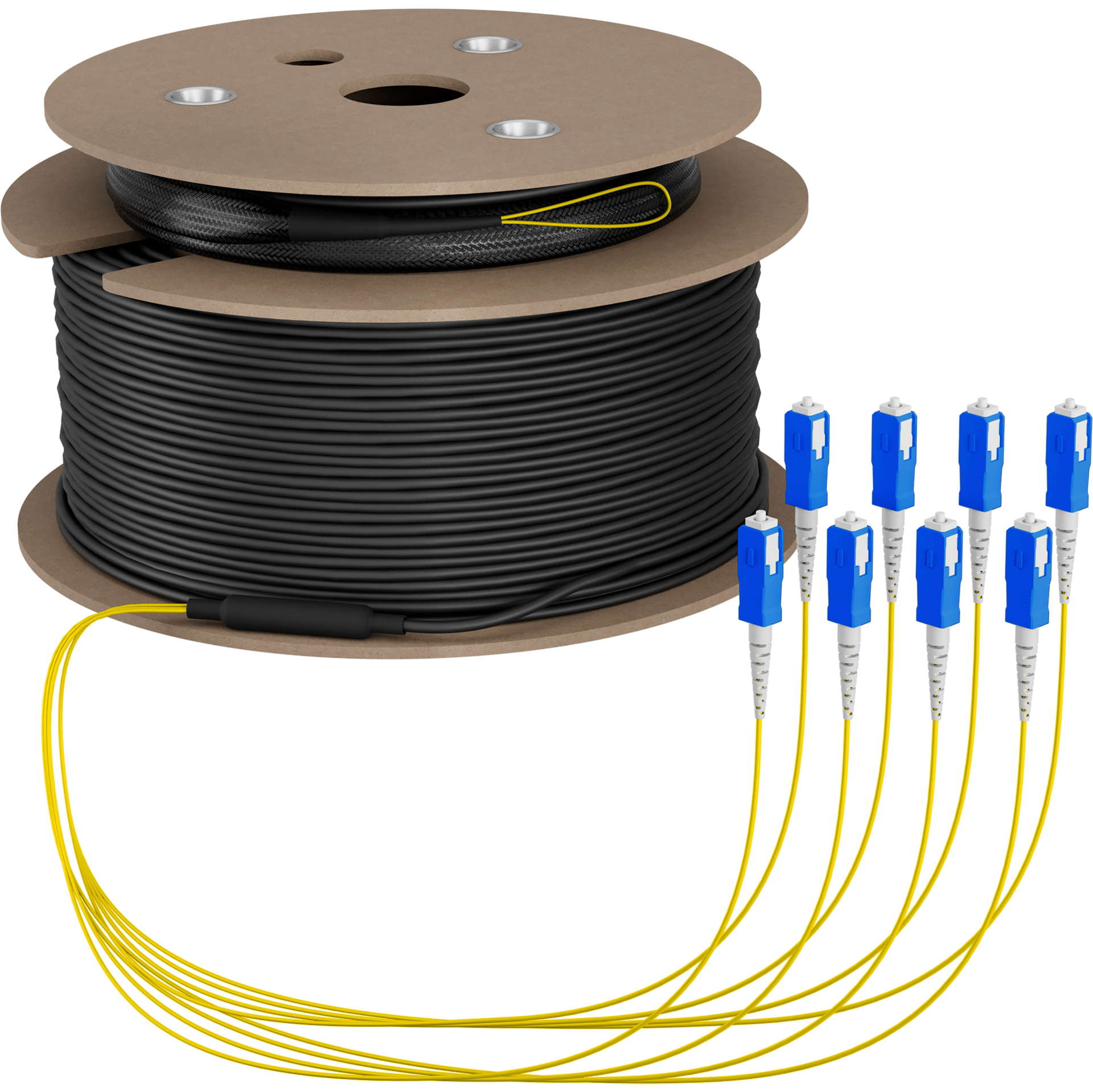 Trunk cable U-DQ(ZN)BH OS2 8E (1x8) SC-SC,90m Dca LSZH