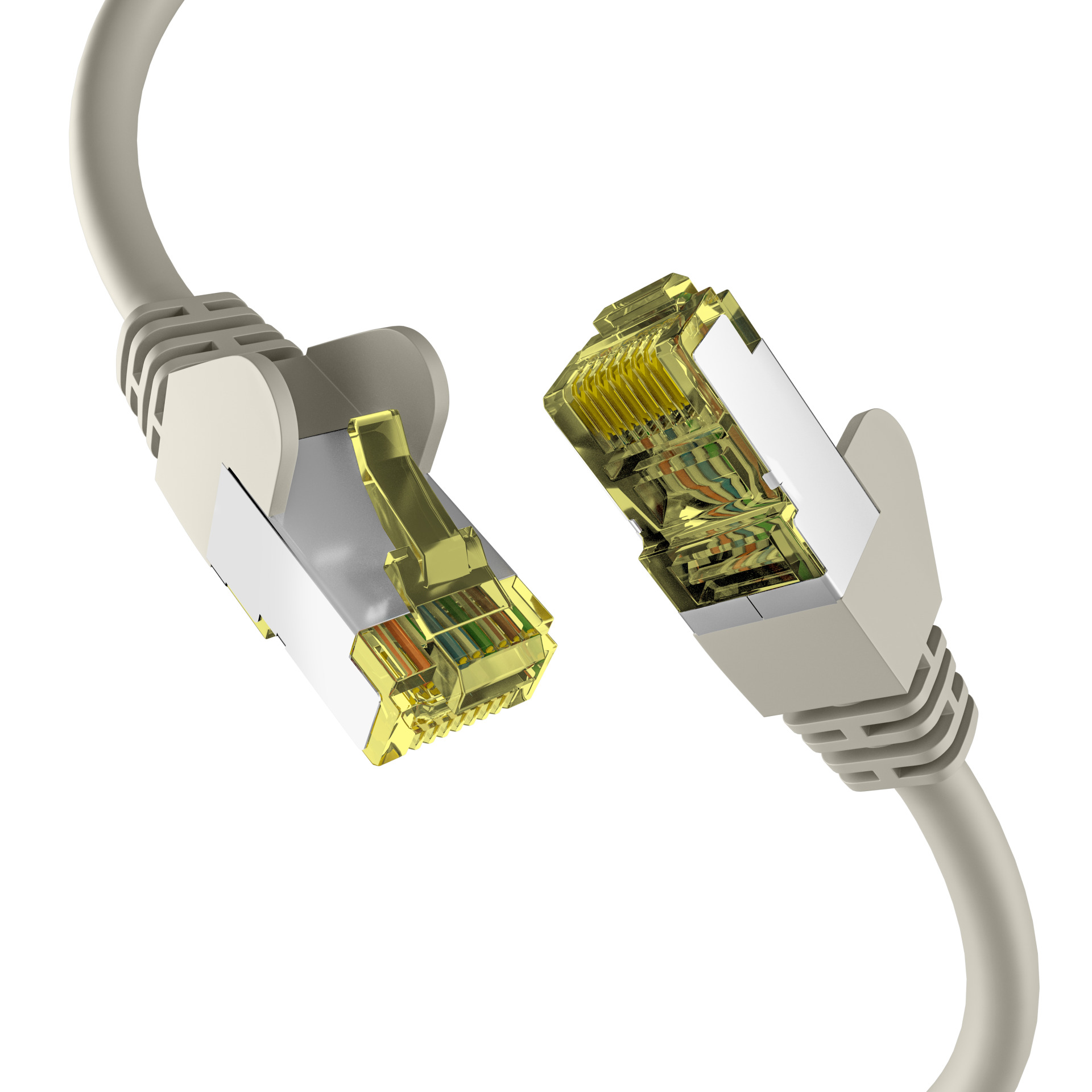 CAT6a GRAU 30m Patchkabel S/FTP PIMF,RJ45 Netzwerkkabel Ethernetkabel LAN DSL