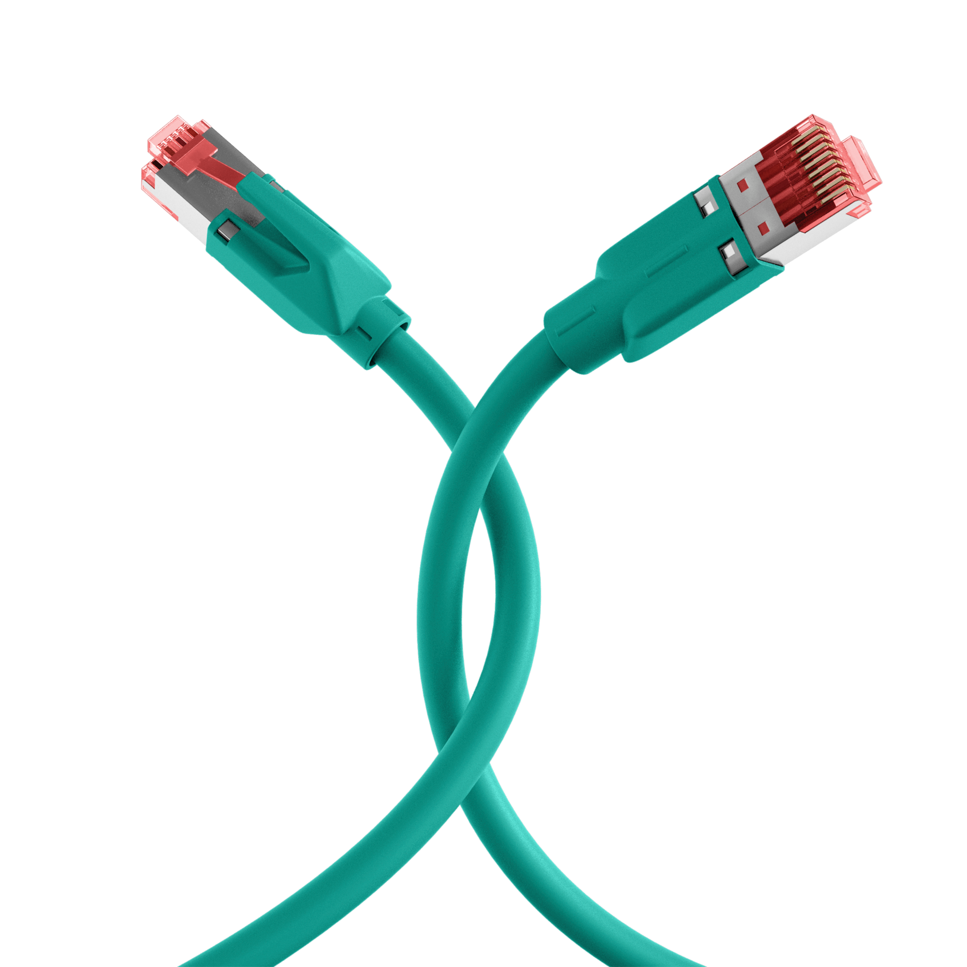 RJ45 Patchkabel Cat.5e SF/UTP PUR  TM21 Tülle gelb schleppfähig grün 5m