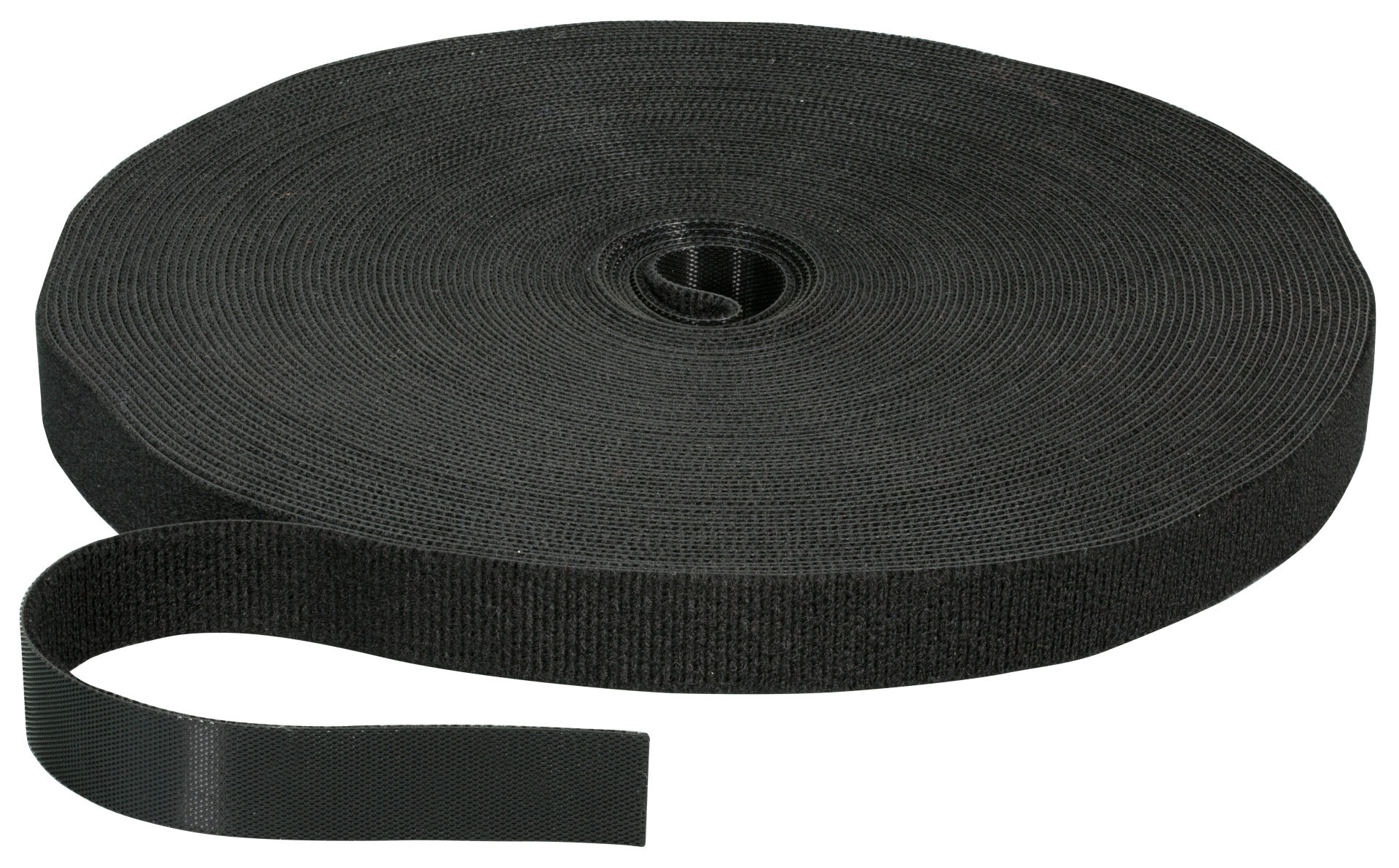 Hook & Loop Tape, 20mm black, 25m Roll