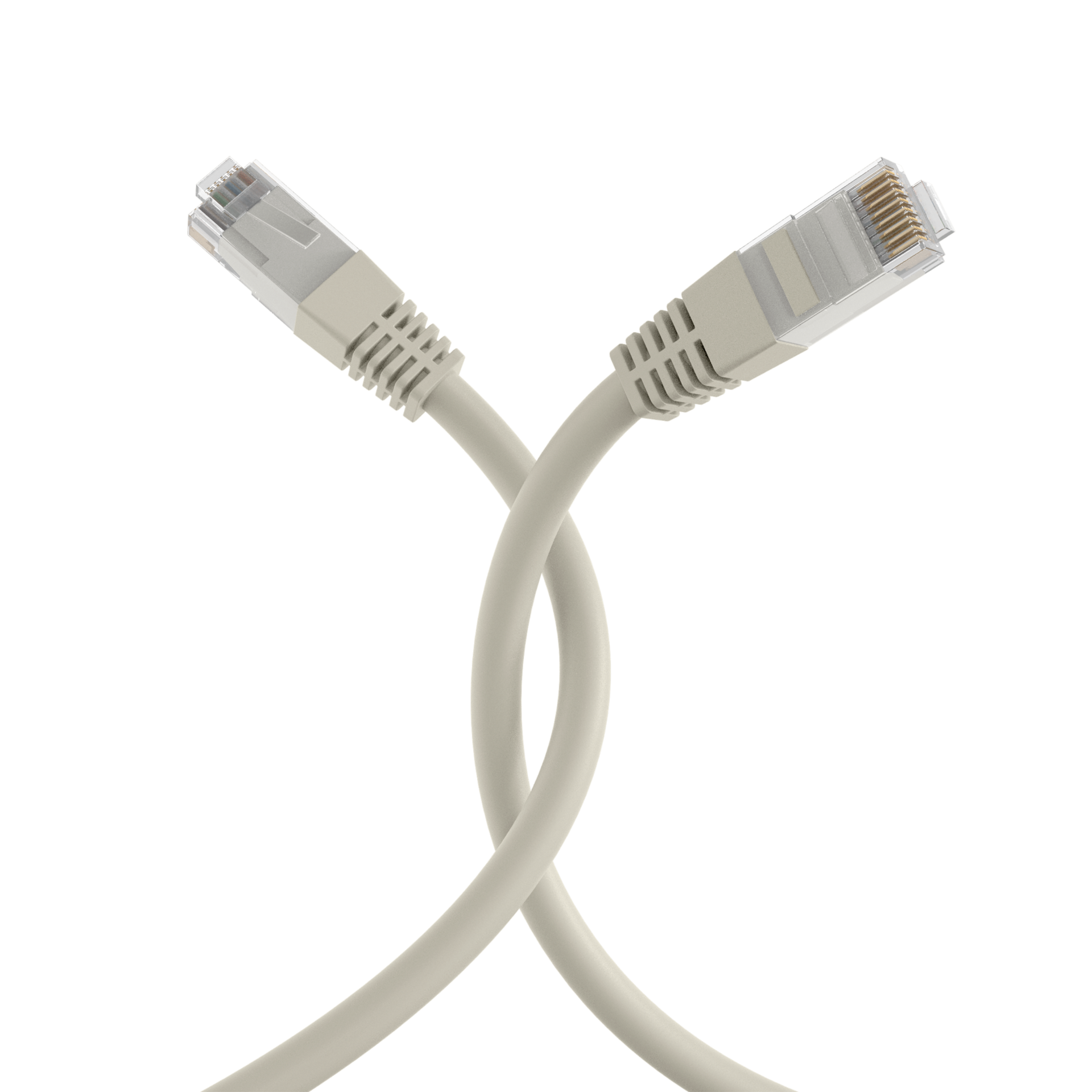 RJ45 Patchkabel Cat.5e U/UTP PVC  CCA grau 25m