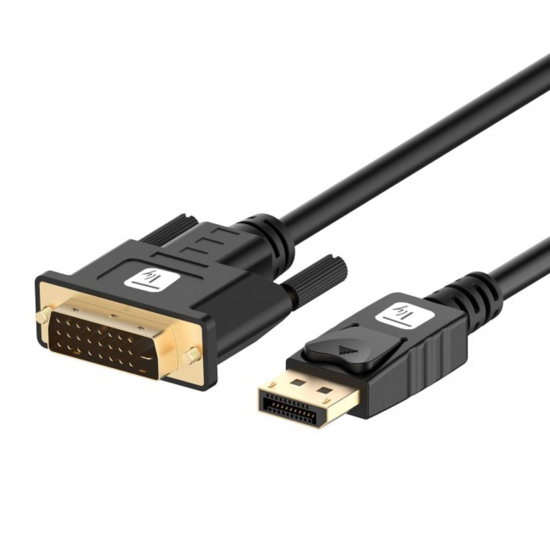 DisplayPort 1.2 auf DVI Kabel, Full HD, passiv, schwarz, 2 m