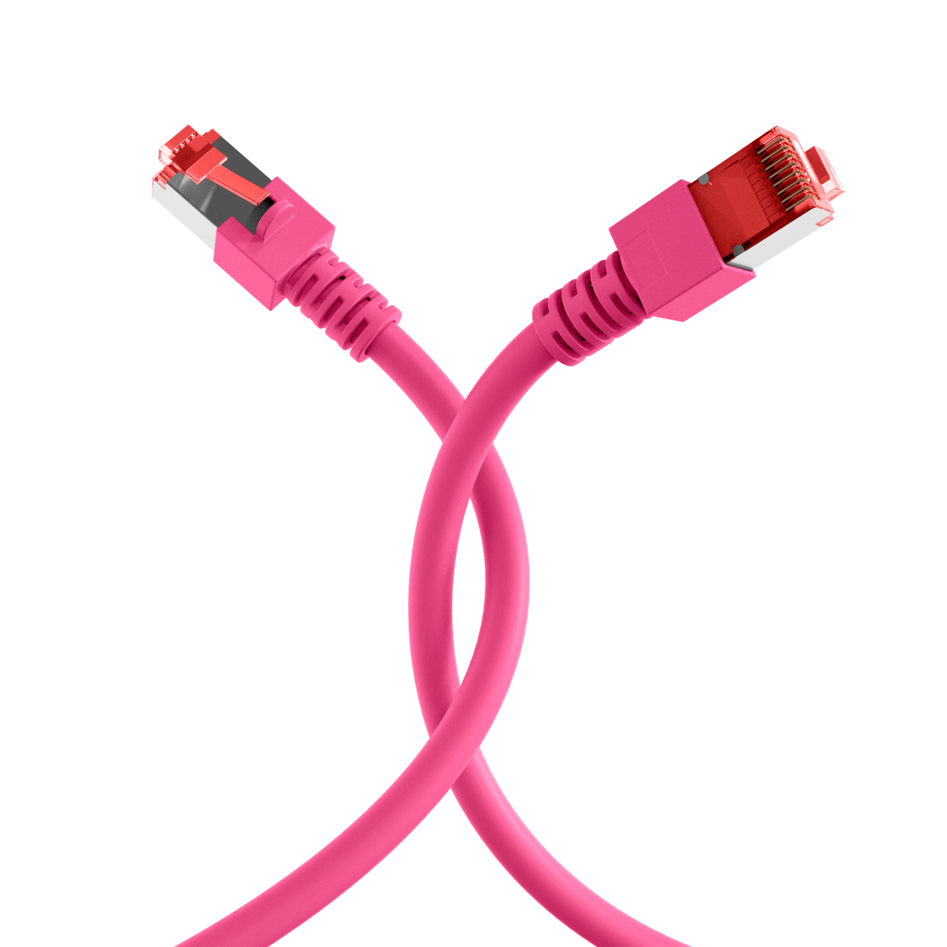 RJ45 Patchkabel Cat.6 S/FTP LSZH  magenta 2m