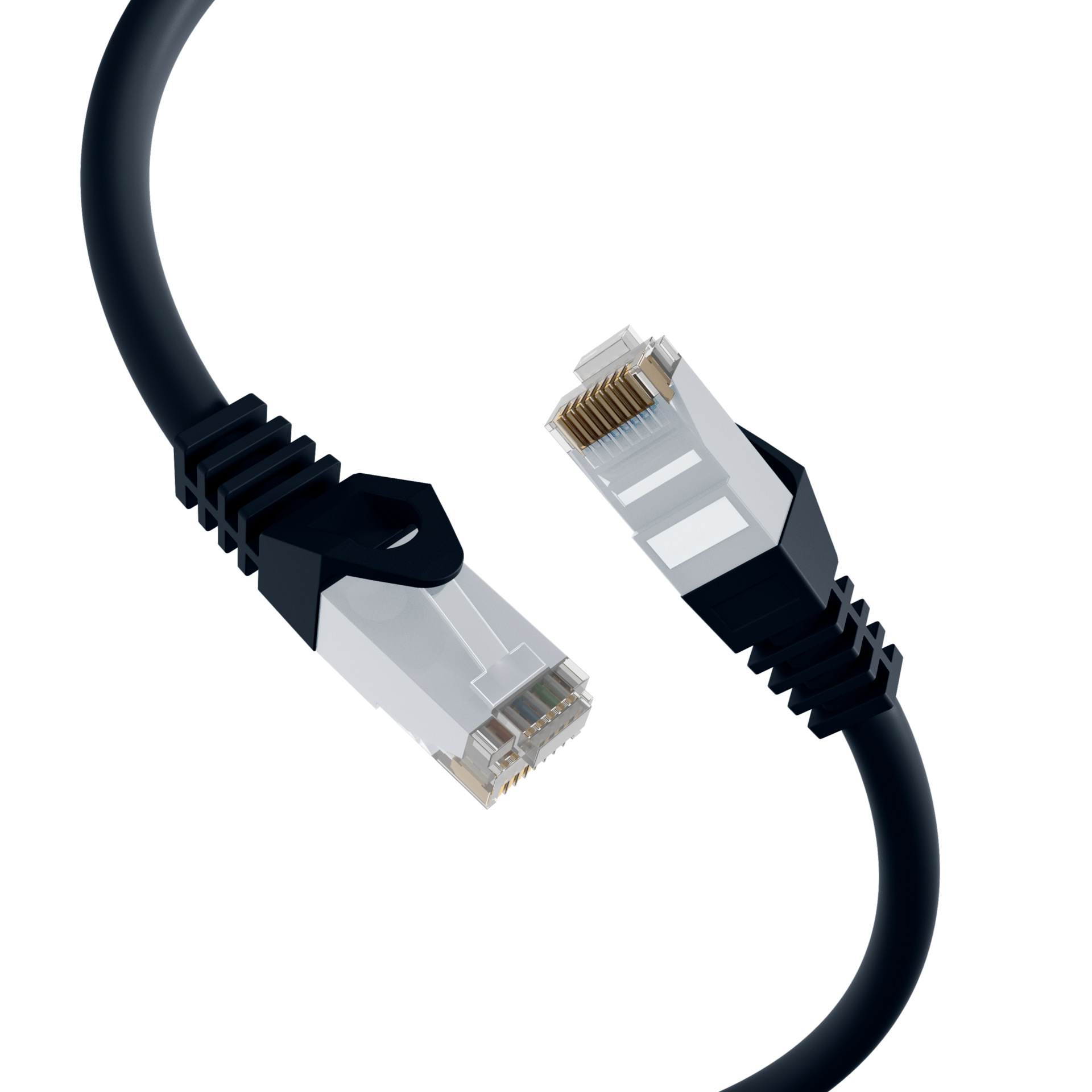 RJ45 Patch Cord Cat.6 U/UTP LSZH CCA black 7,5m