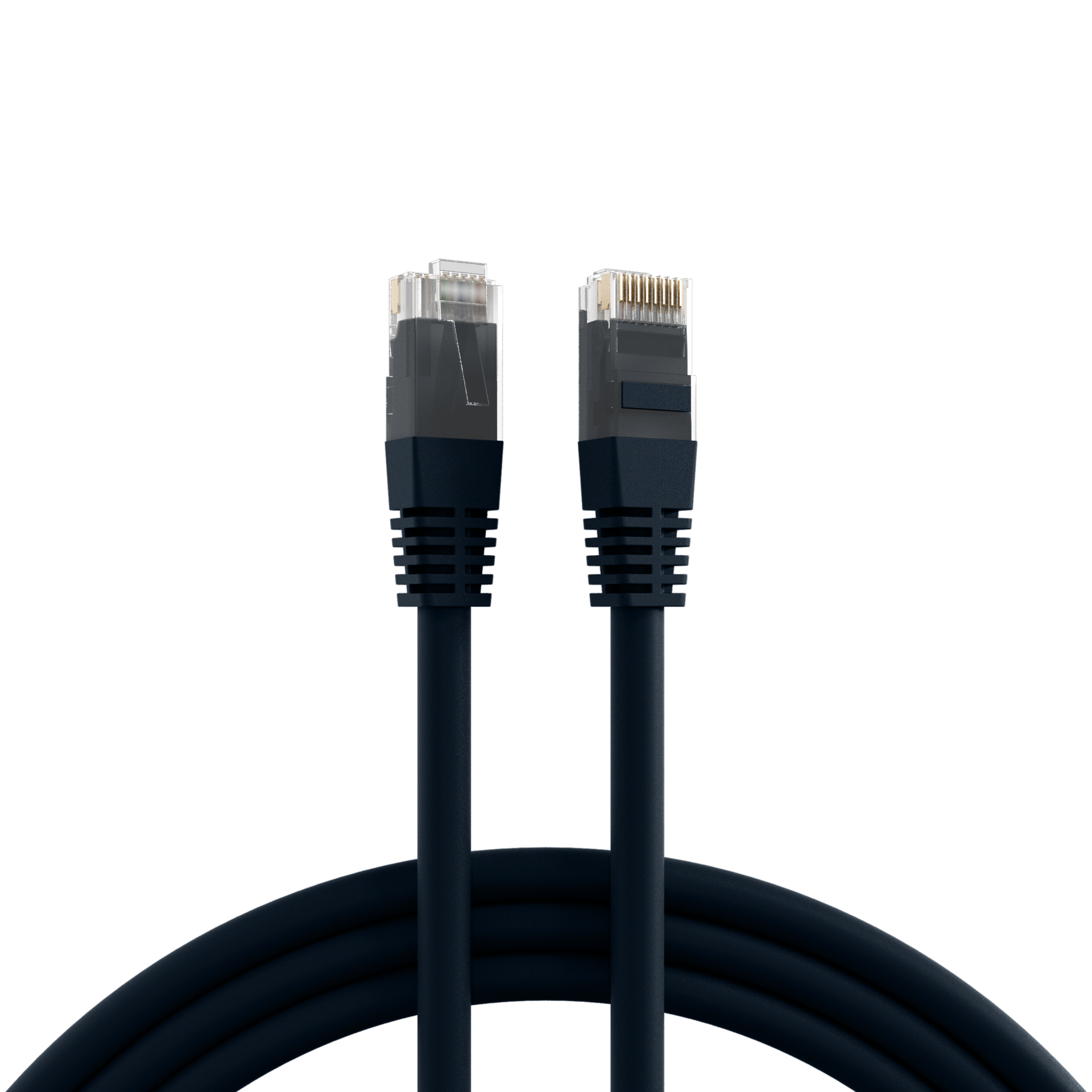 RJ45 Patch Cord Cat.6 U/UTP PVC CCA black 2m