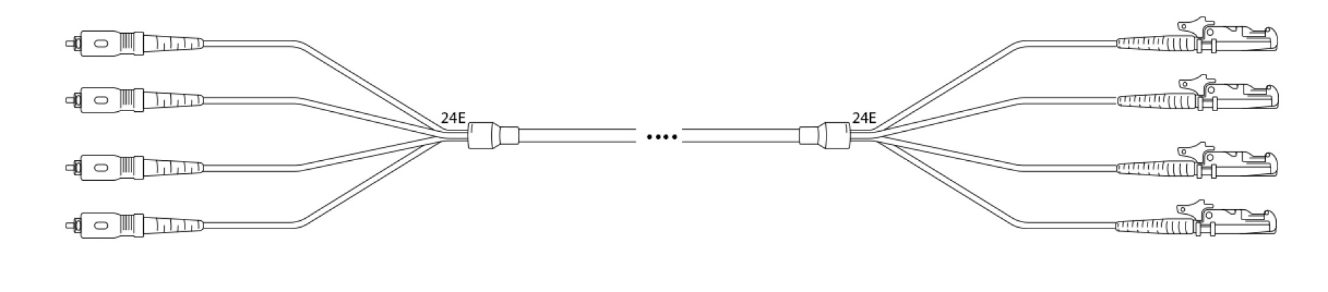 U-DQ(ZN) BH G657A 9/125µm SC/E2000® 8E 1,0m