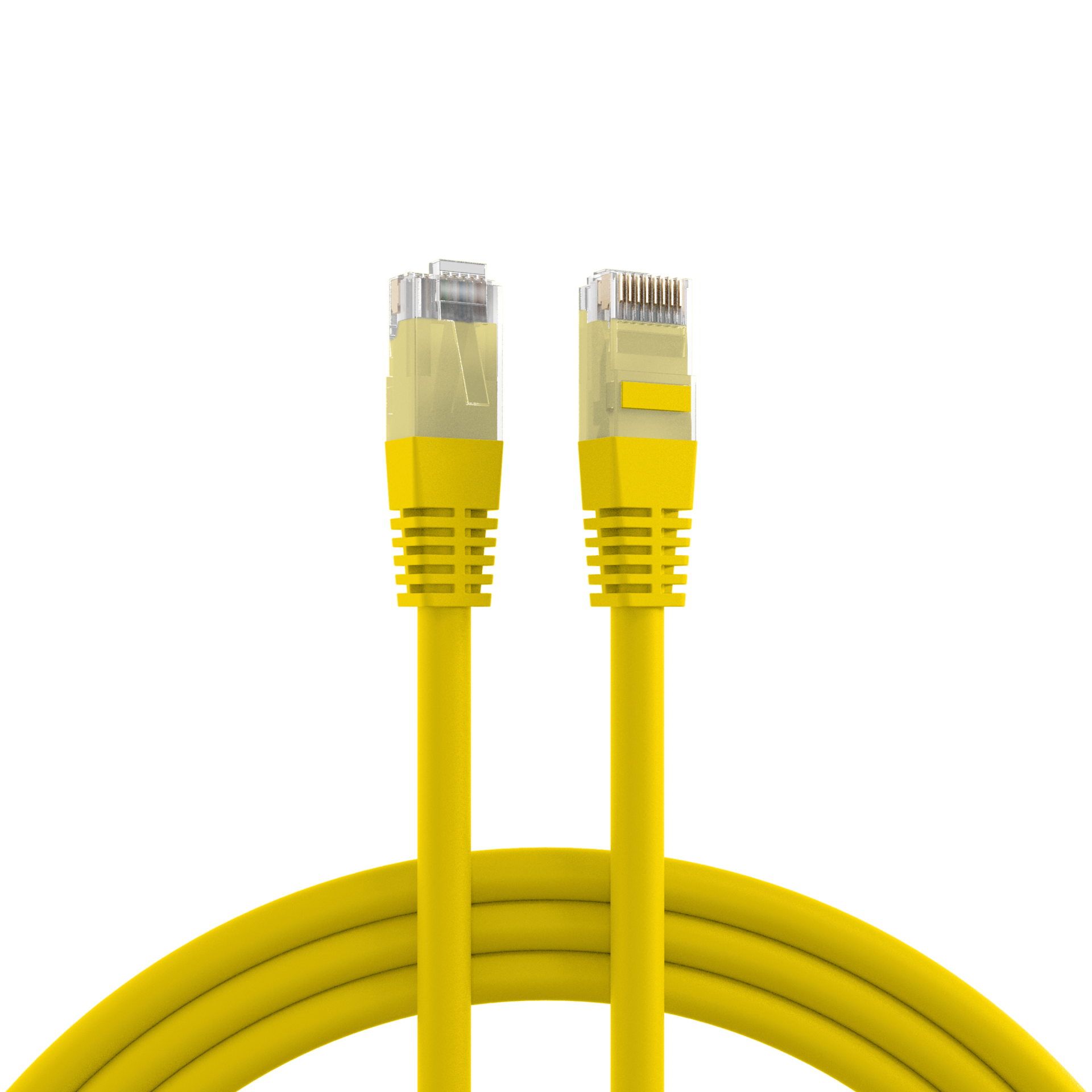 RJ45 Patch Cord Cat.6 U/UTP PVC CCA yellow 10m