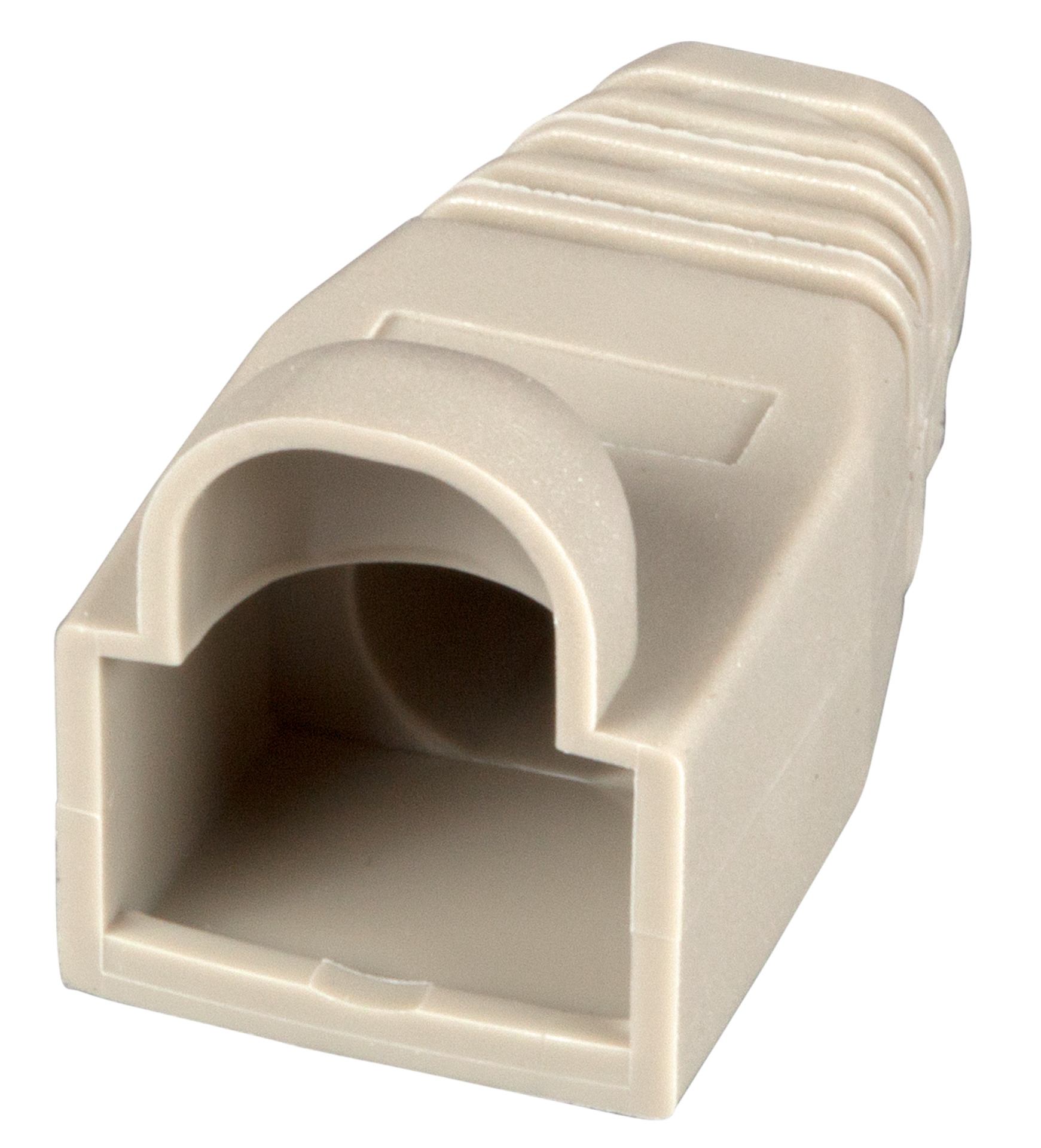 Knickschutztülle RJ45 beige, mit Rastnasenschutz, 100 Stück