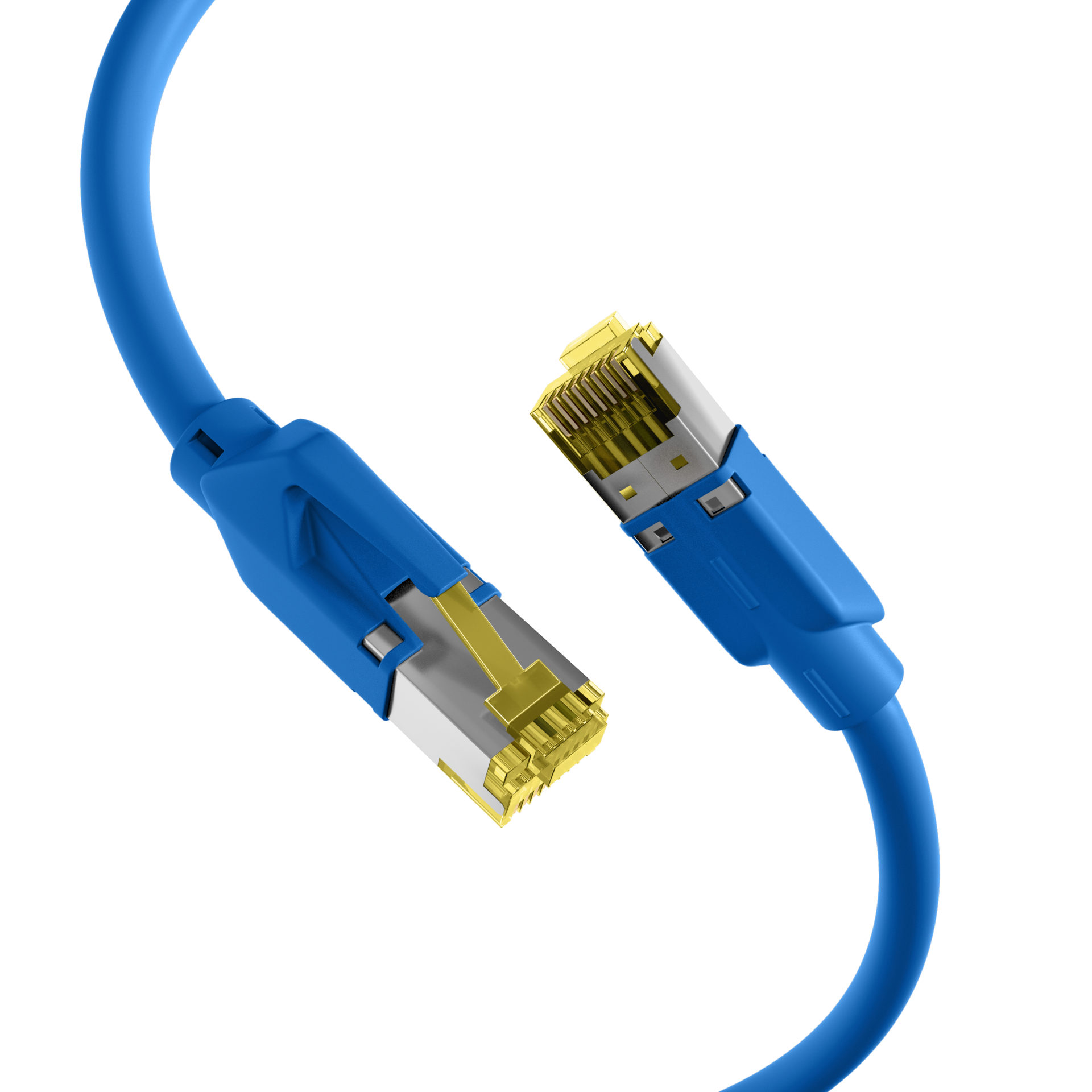 RJ45 Patchkabel Cat.6A S/FTP LSZH  Dätwyler 7702 TM31 blau 1m