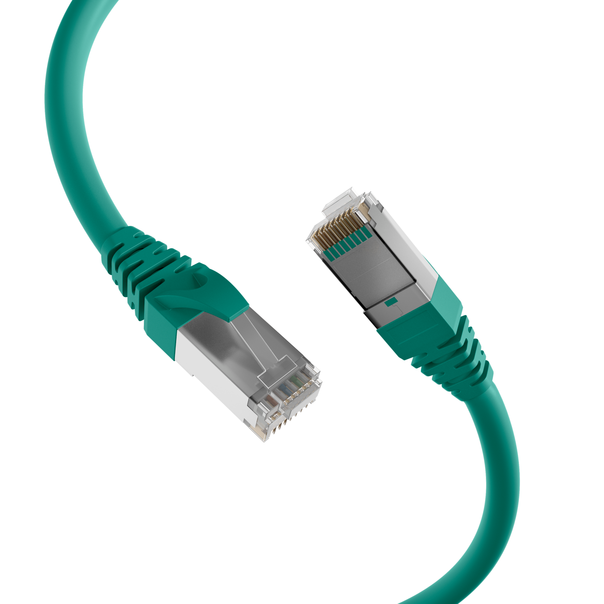 RJ45 Patchkabel Cat.5e SF/UTP PUR RAL6018 grün 5m