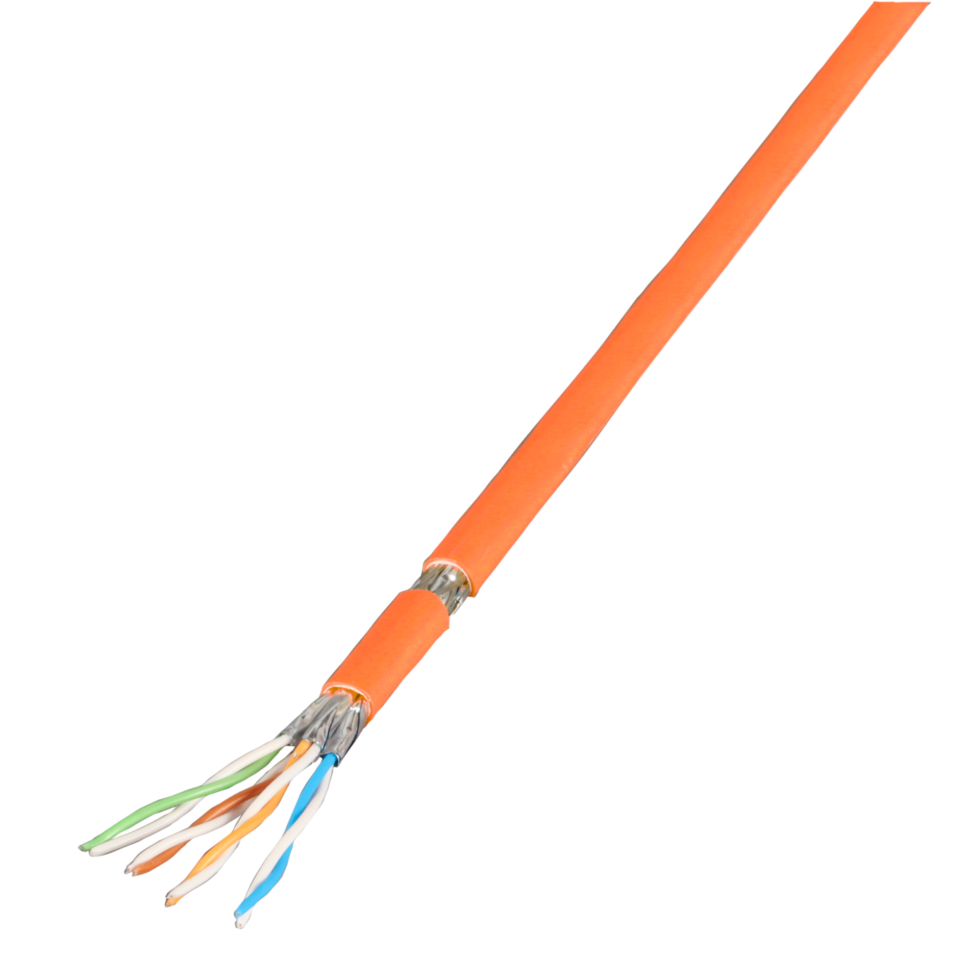 Patchkabel Cat.7 PiMF UC900MHz SS26 4P FRNC-B, orange, 100 M