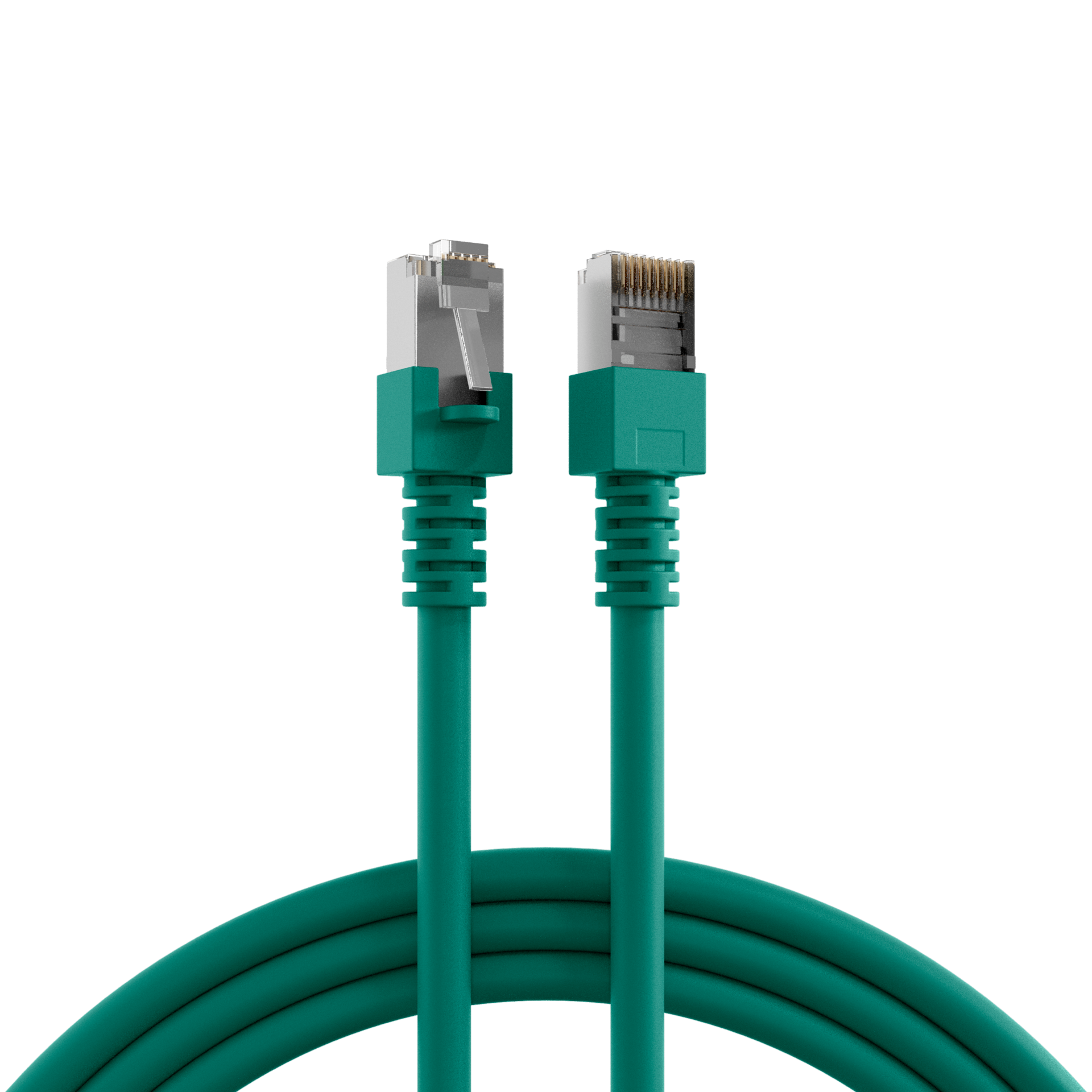 RJ45 Patch Cord Cat.5e SF/UTP PVC CCA green 15m