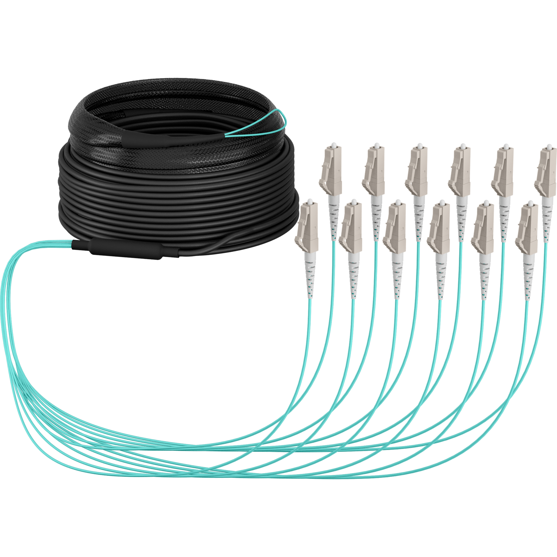 Trunk cable U-DQ(ZN)BH OM3 12G (1x12) LC-LC,10m Dca LSZH