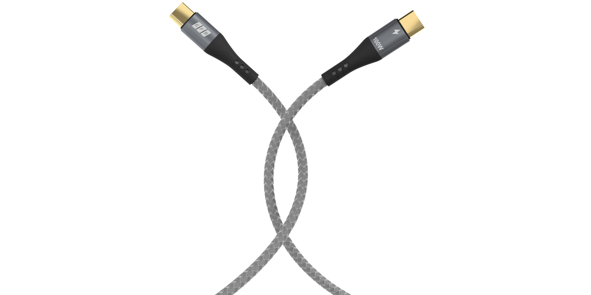 Geflochtenes USB-C-Kabel mit 100W Power Delivery und Thunderbolt-Funktion, ideal für Datenübertragung, Schnellladen und 4K-Video – robustes Design mit vergoldeten Steckern Geflochtenes USB-C-Kabel mit 100W Power Delivery und Thunderbolt-Funktion, ideal für Datenübertragung, Schnellladen und 4K-Video – robustes Design mit vergoldeten Steckern
