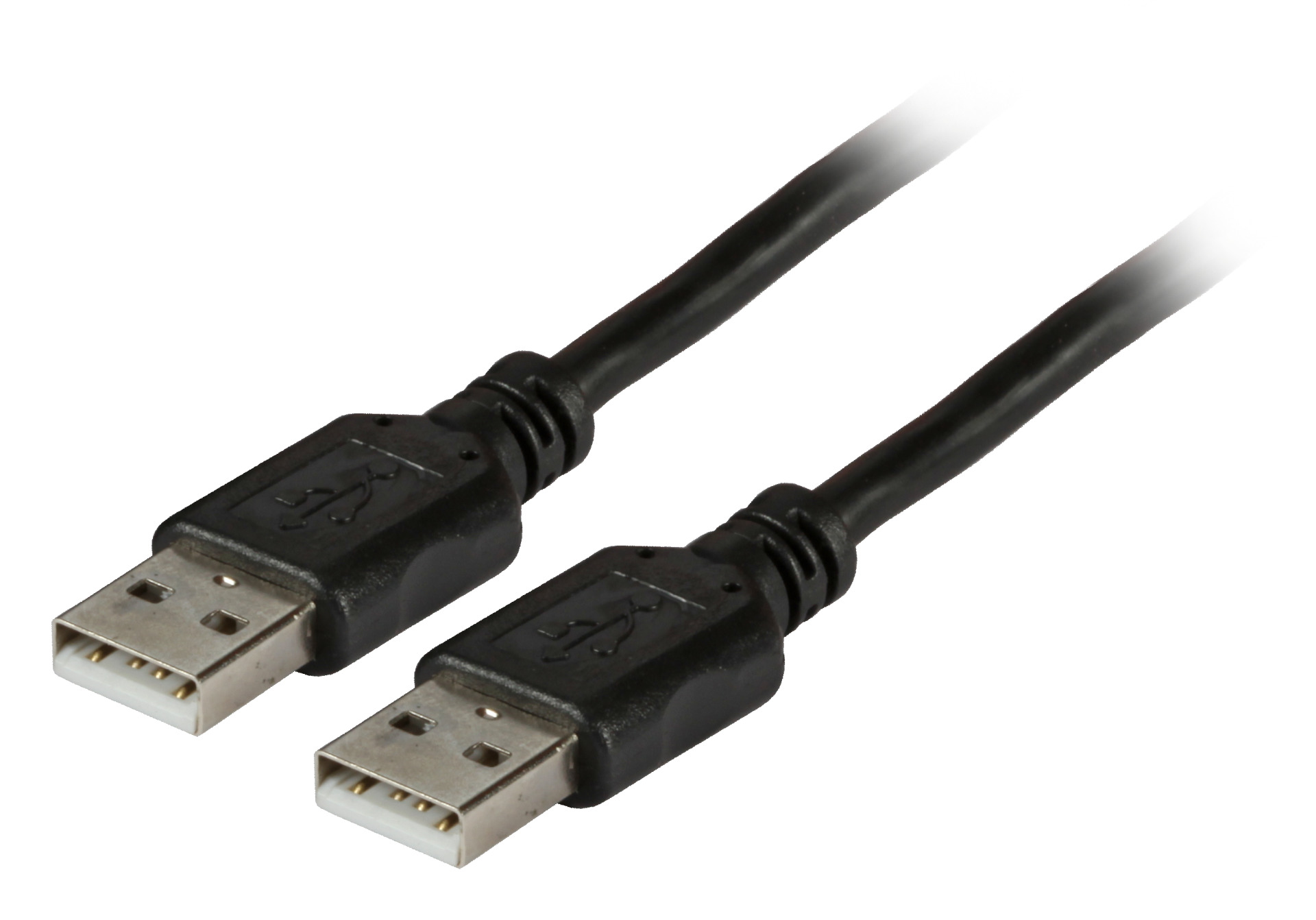 USB2.0 Anschlusskabel A-A, St.-St., 0,5m, schwarz Classic