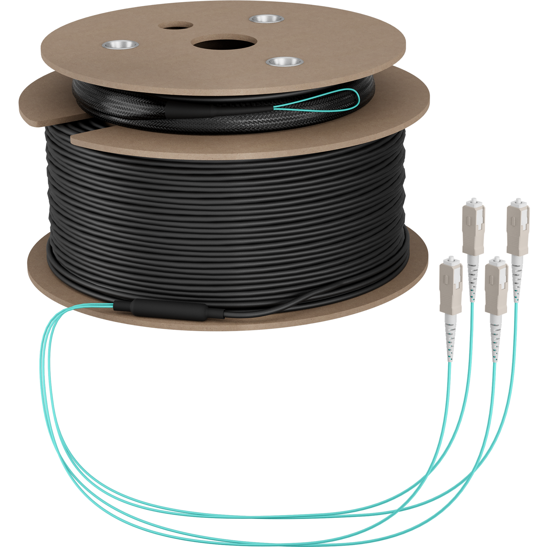 Trunkkabel U-DQ(ZN)BH OM3 4G (1x4) SC-SC,200m Dca LSZH