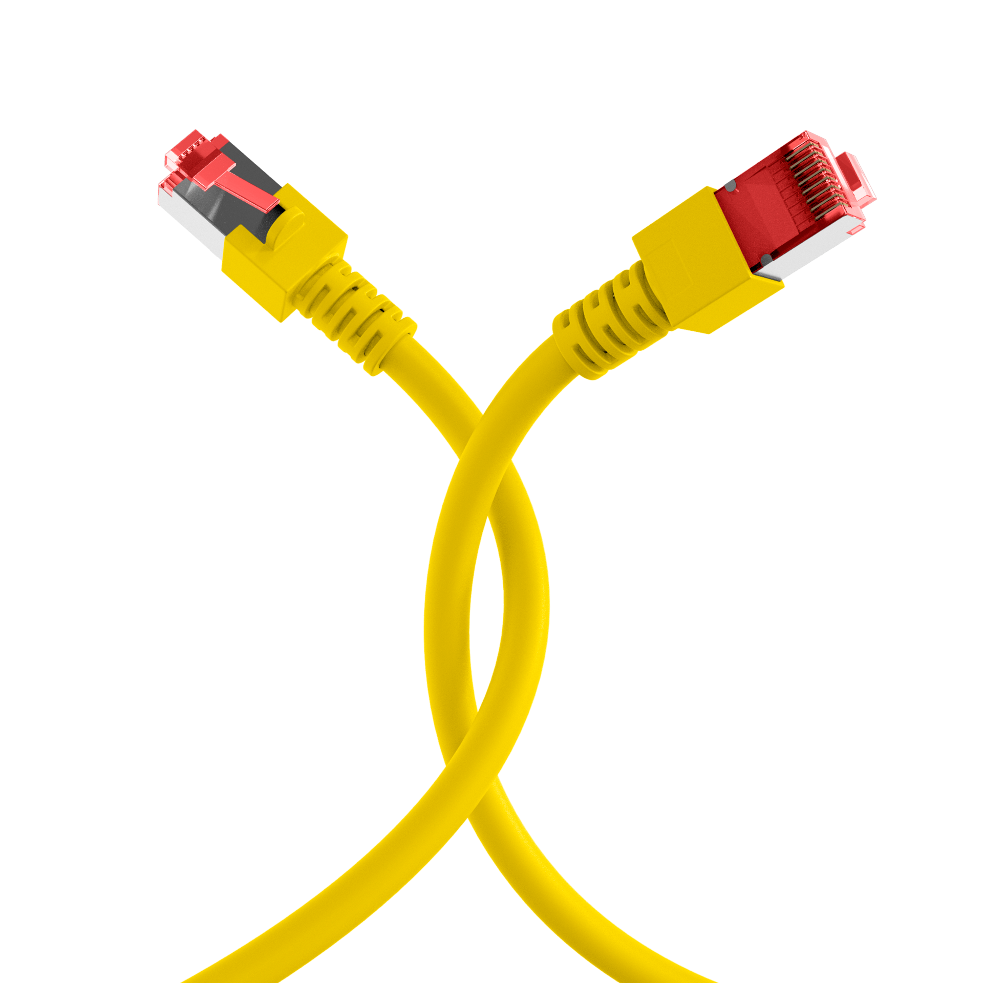 RJ45 Patch Cord Cat.6 S/FTP LSZH yellow 0,15m