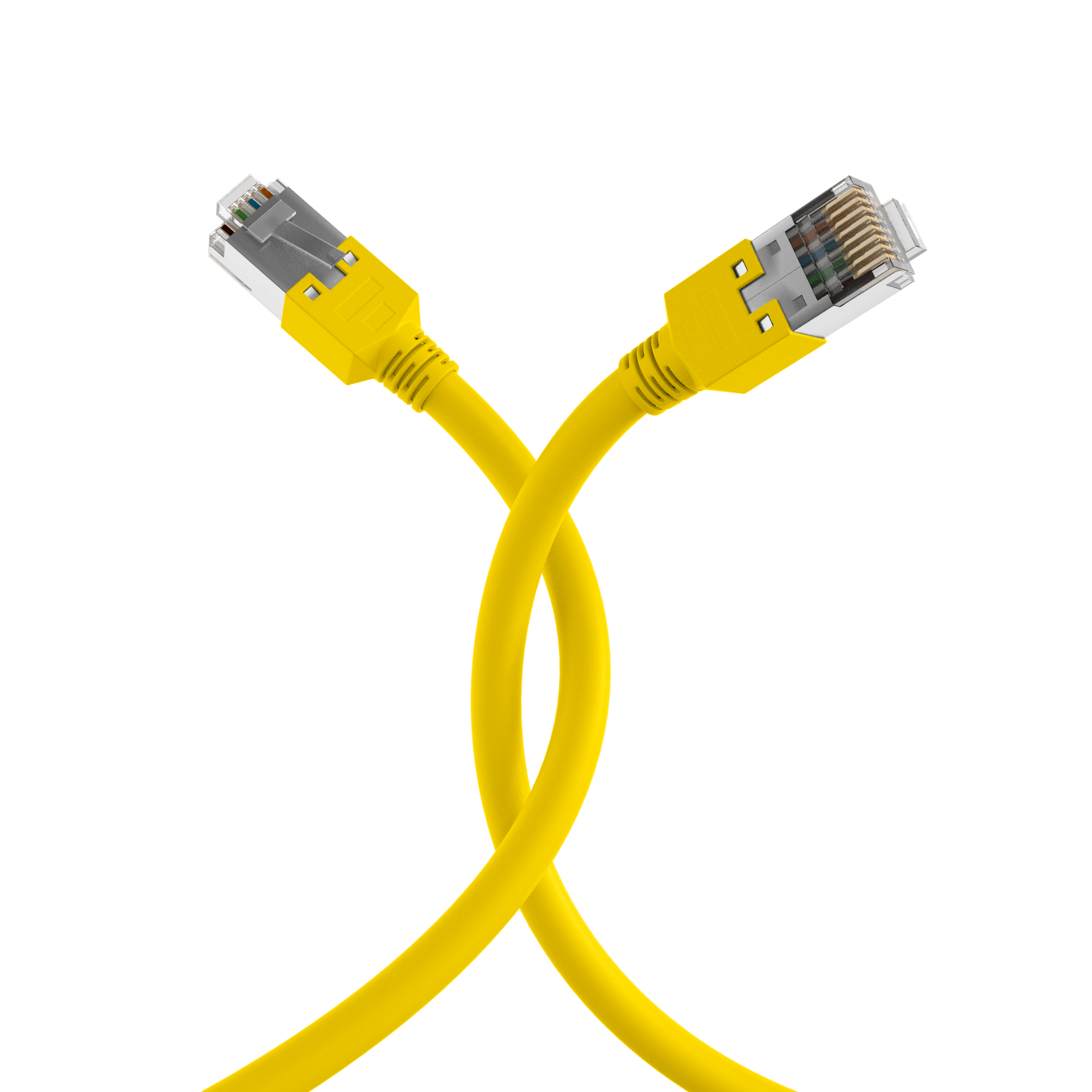 RJ45 Patch Cord Cat.5e SF/UTP LSZH Draka UC300 TM11 yellow 0,15m