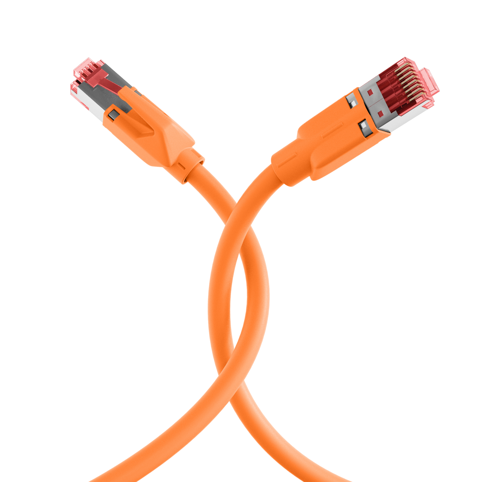 RJ45 Patchkabel Cat.6A S/FTP  Dätwyler 7702 TM21 orange 1m 