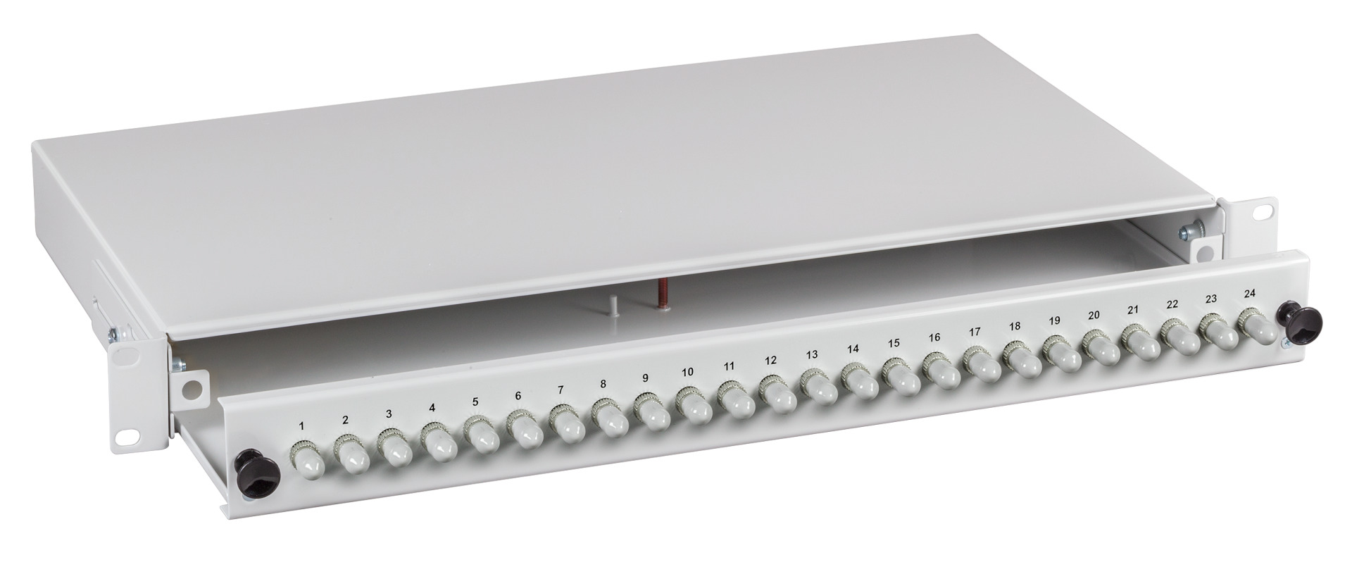 Splicebox ST 50/125µ OM4 not extendable 12 Pigtails/12 Adapter