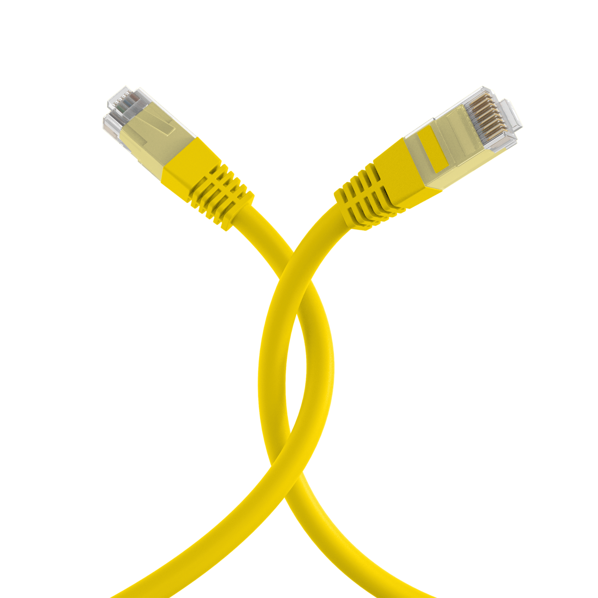 RJ45 Patchkabel Cat.6 U/UTP PVC  CCA gelb 3m