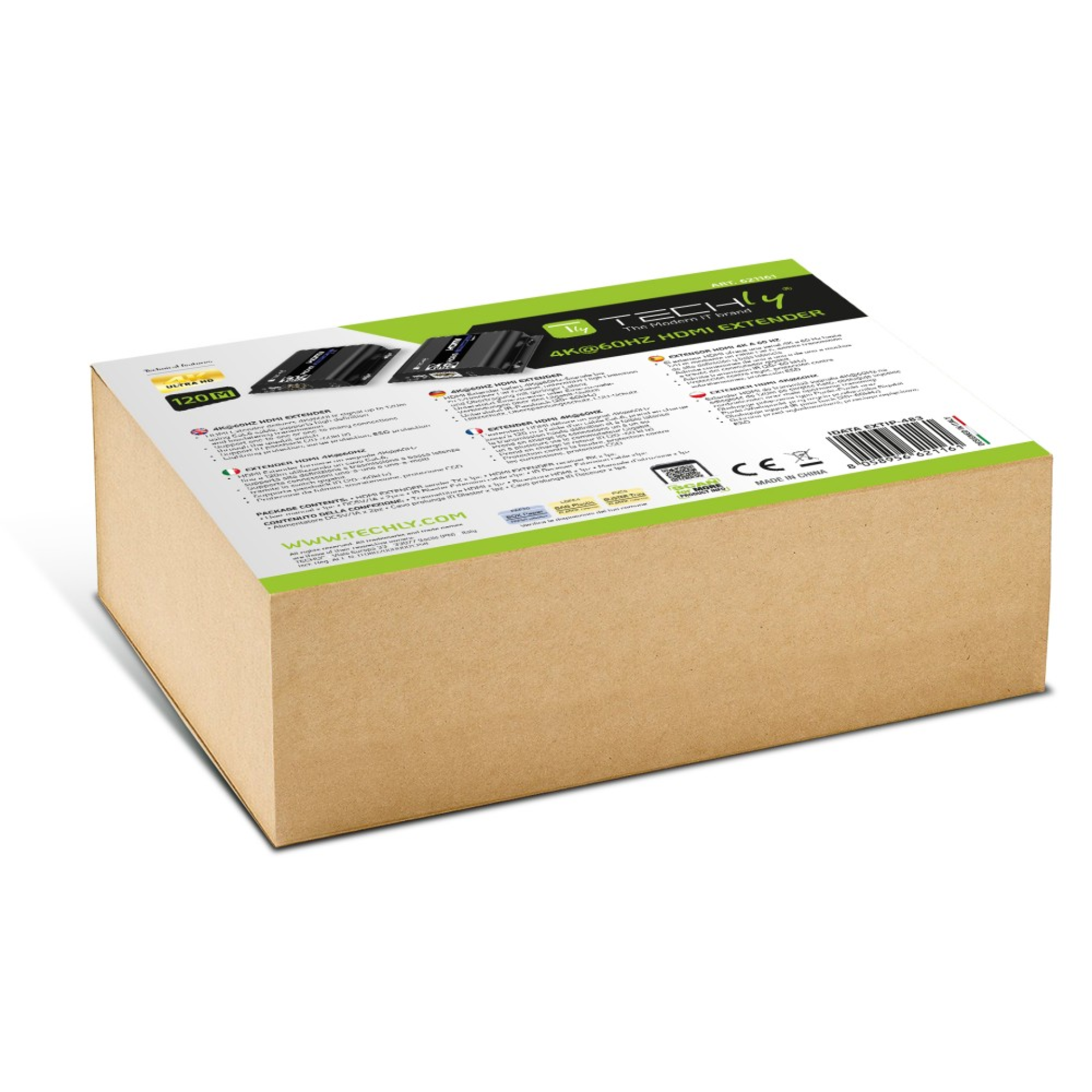 HDMI 4K2K@60Hz Extender Set (TX+RX) mit IR,über Cat. 5e/6 Kabel bis 120m