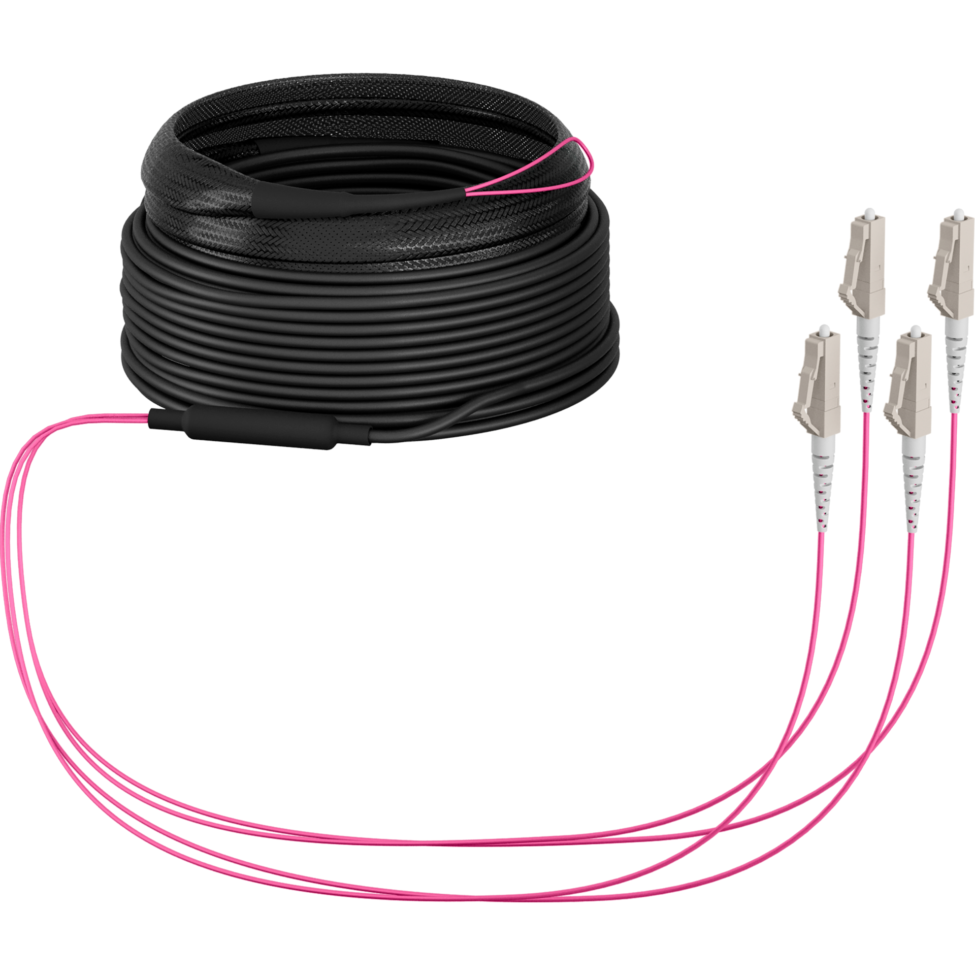Trunk cable U-DQ(ZN)BH OM4 4G (1x4) LC-LC,20m Dca LSZH