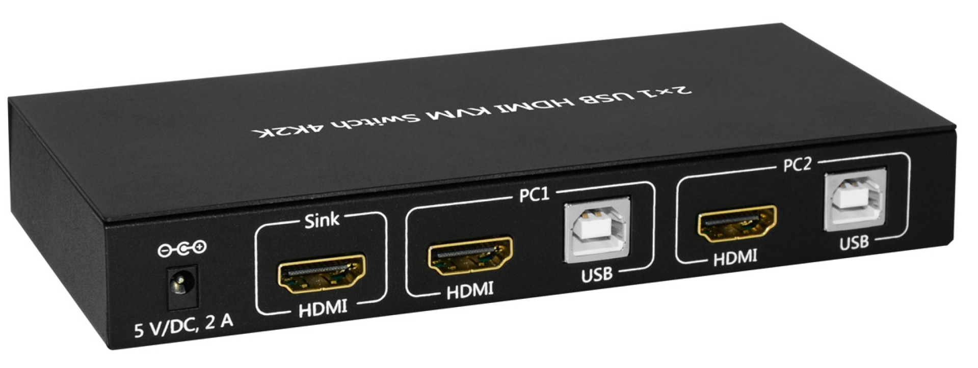 KVM Switch USB, HDMI, 4K, 2 Wege