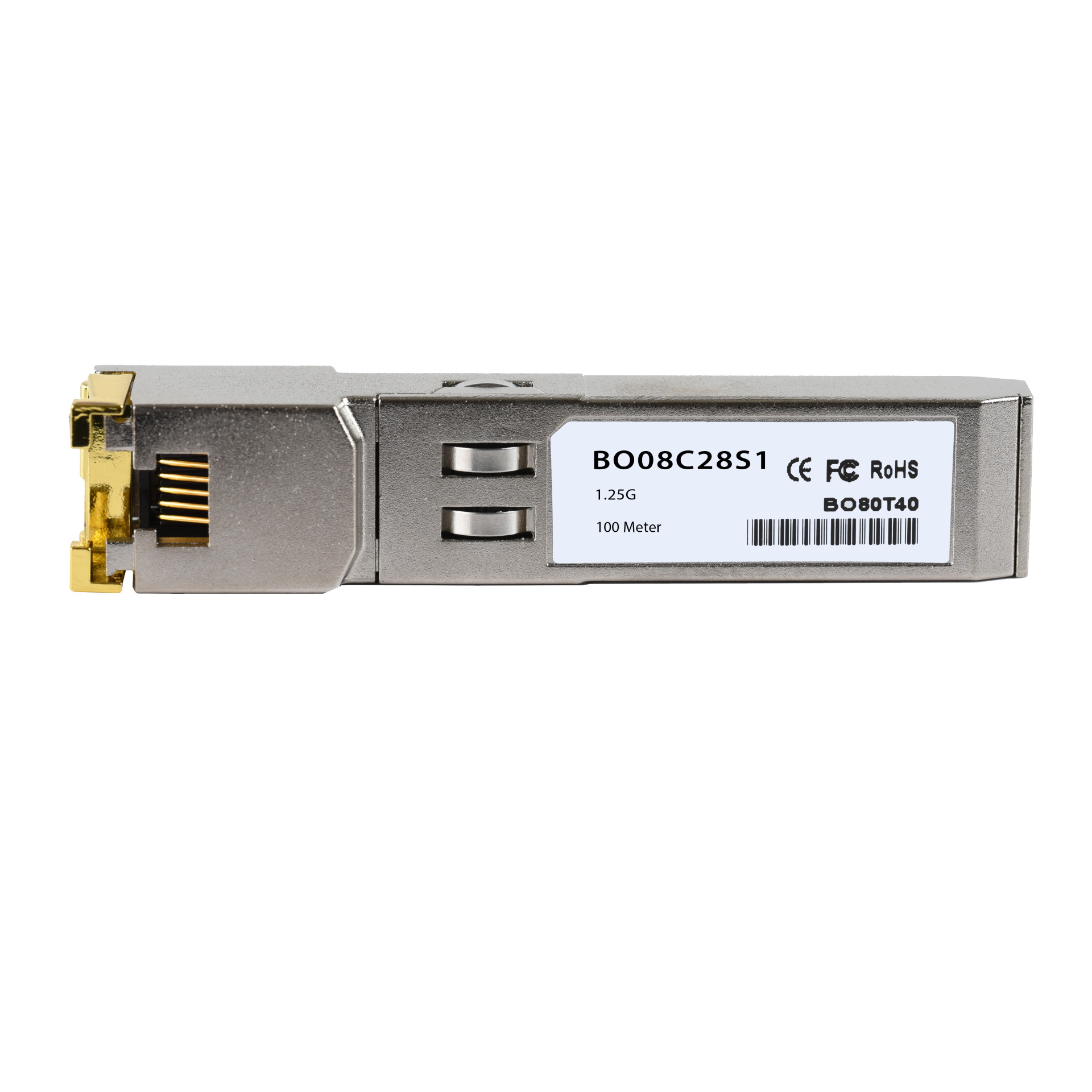 SFP Gigabit Ethernet, Kupfer, 1000Base-T, 100m, RJ45, DDM
