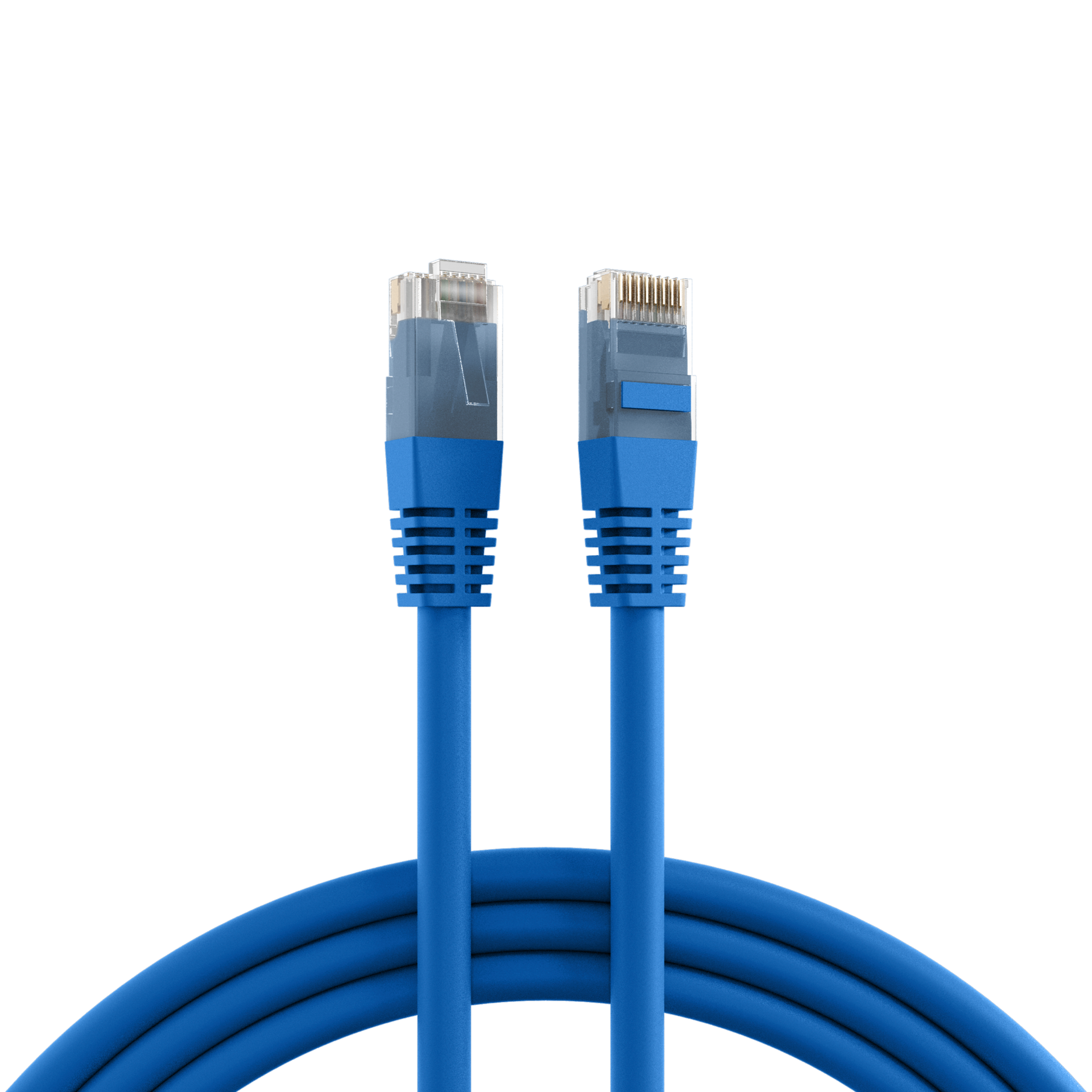 RJ45 Patch Cord Cat.5e U/UTP PVC CCA blue 0,5m