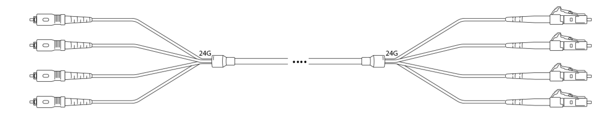 A-DQ(ZN) B2Y OM3 50/125µm SC/LC 4G 1,0m