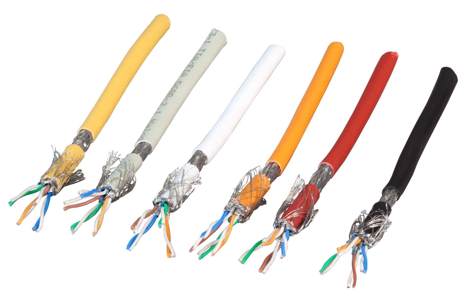 Raw cable Cat.7, S/FTP, LSZH, orange, 100m ring