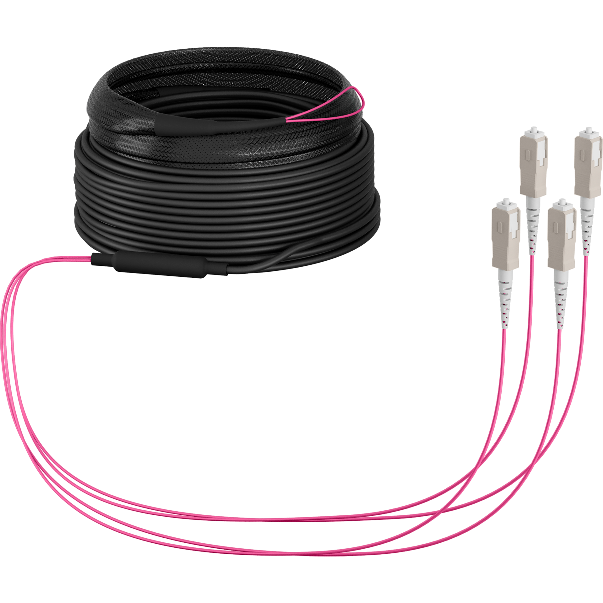 Trunk cable U-DQ(ZN)BH OM4 4G (1x4) SC-SC,40m Dca LSZH