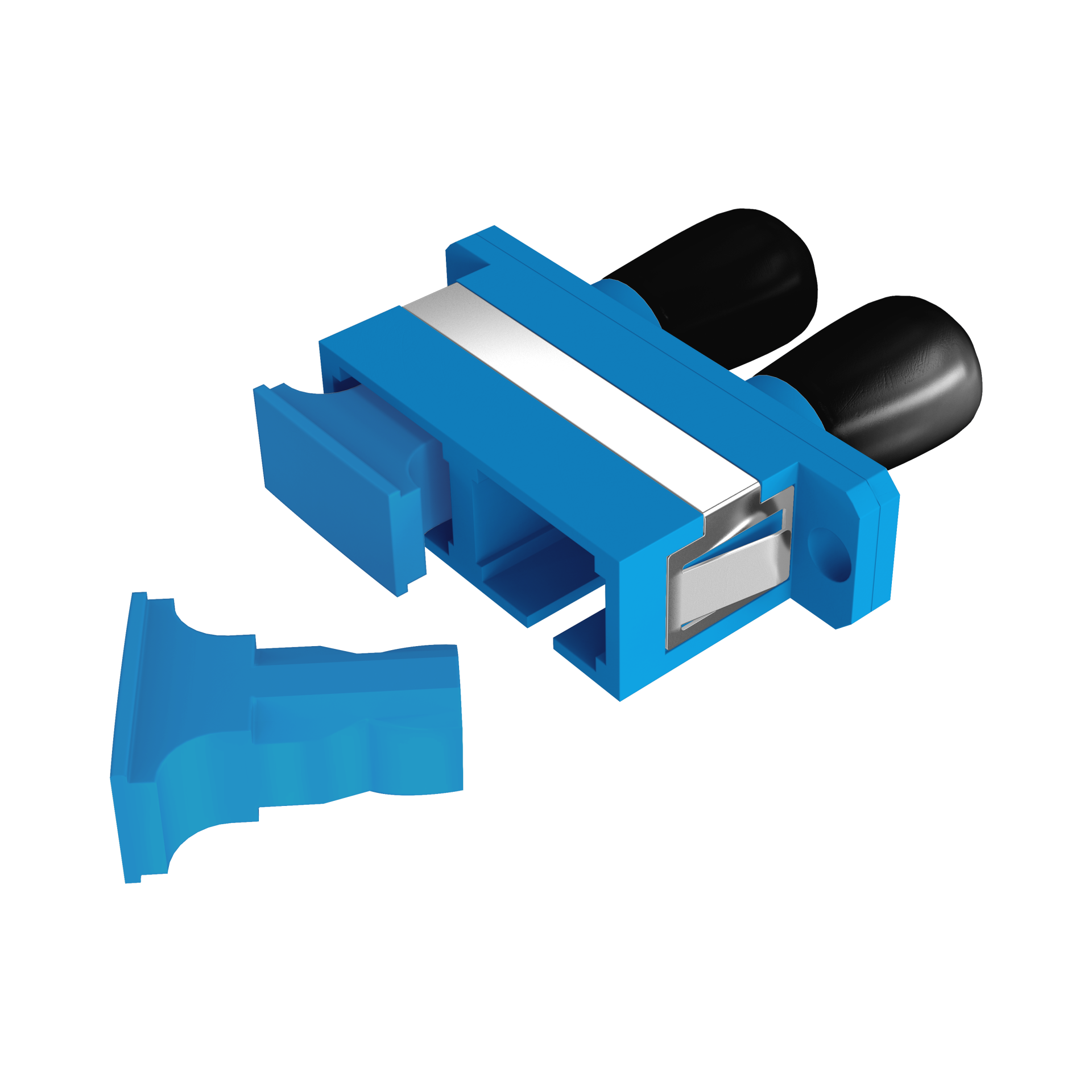 Adapter  SC-ST Duplex OS2 blue 