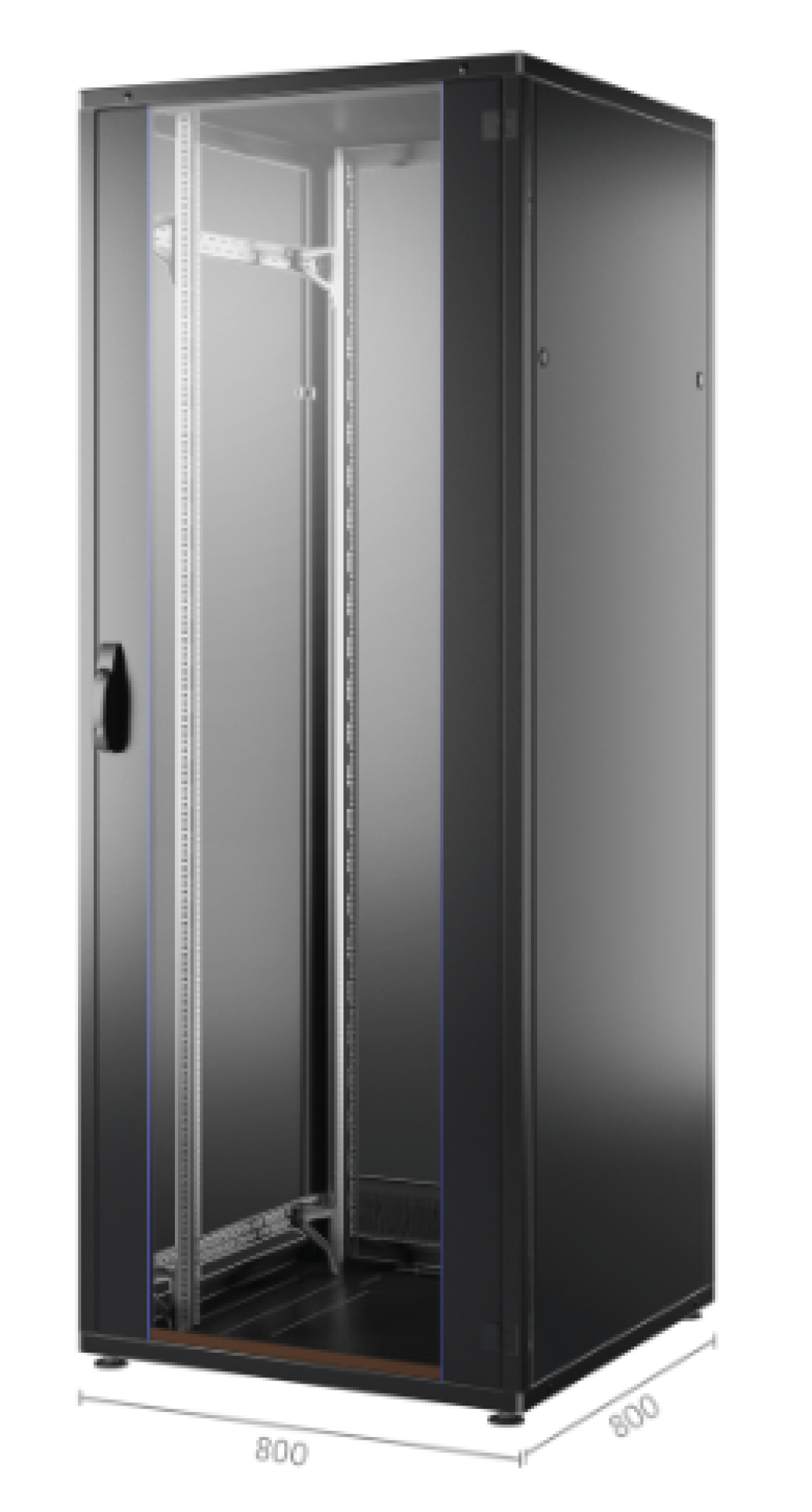 19" Netzwerkschrank PRO 42HE, 800x800 mm, RAL9005