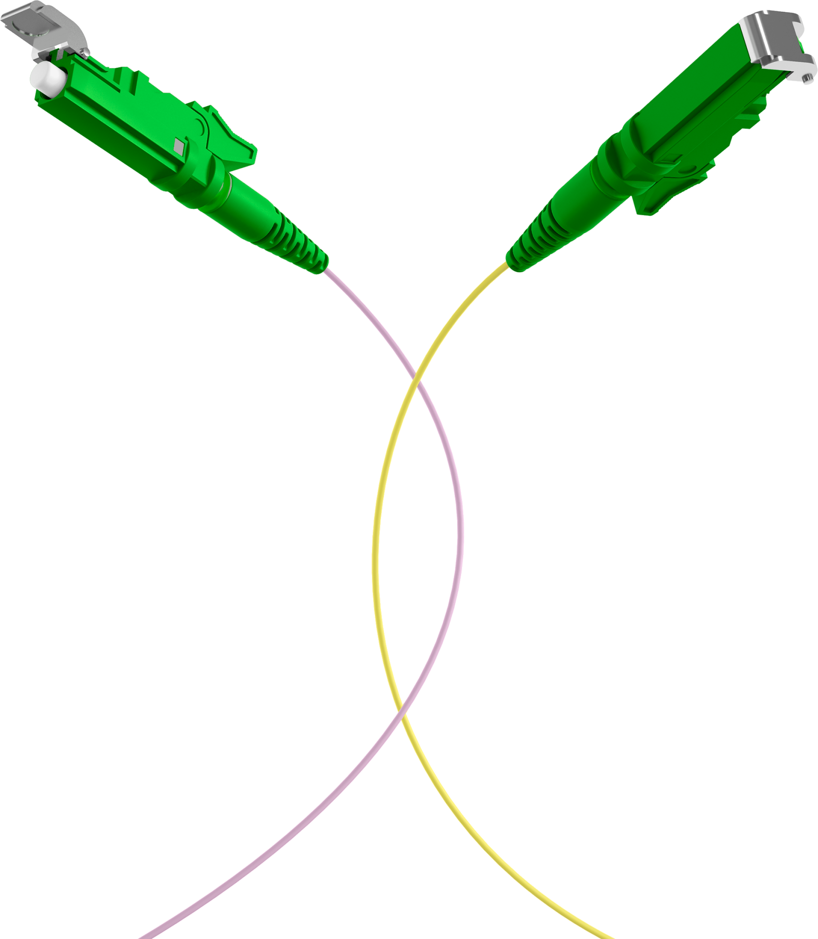 Faserpigtail E2000®/APC OS2 G652D-farbiges Set 2m - 12 Stück