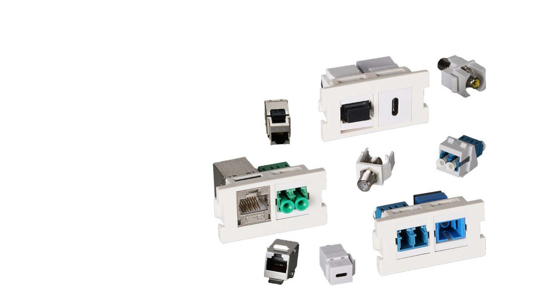 Modular-Adapter RJ45 STP, Cat.6A, Ja