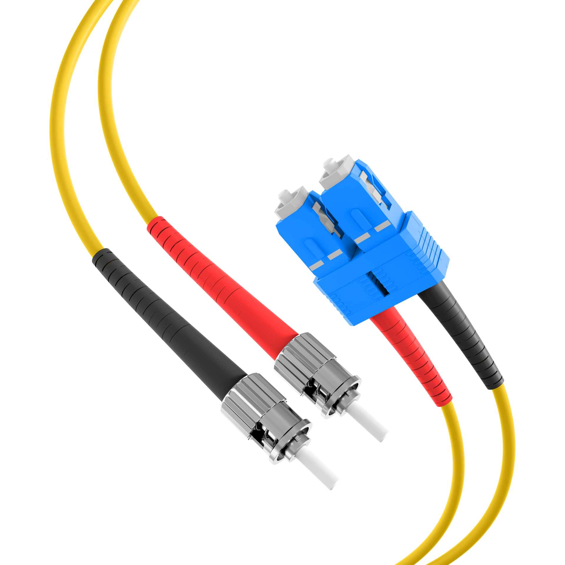 Duplex Patchkabel SC-ST OS2 G652D 0,5m LSZH 3mm gelb