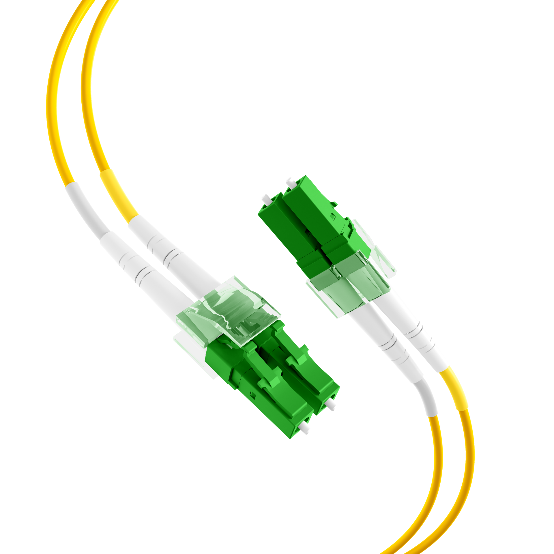 Duplex Patchkabel LC/APC-LC/APC OS2 G652D 2m LSZH 2mm gelb