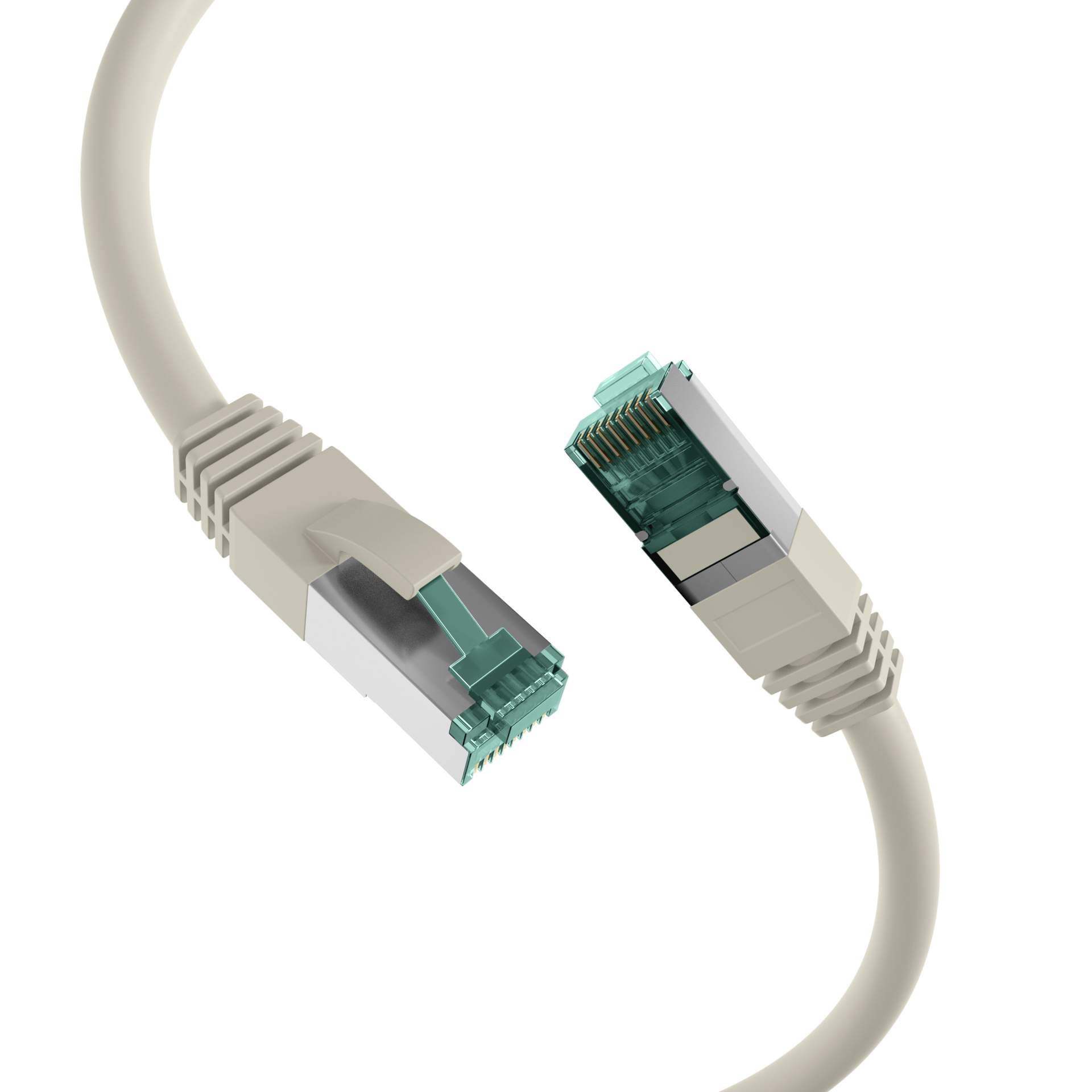 RJ45 Patchkabel Cat.6A S/FTP LSZH  grau 50m