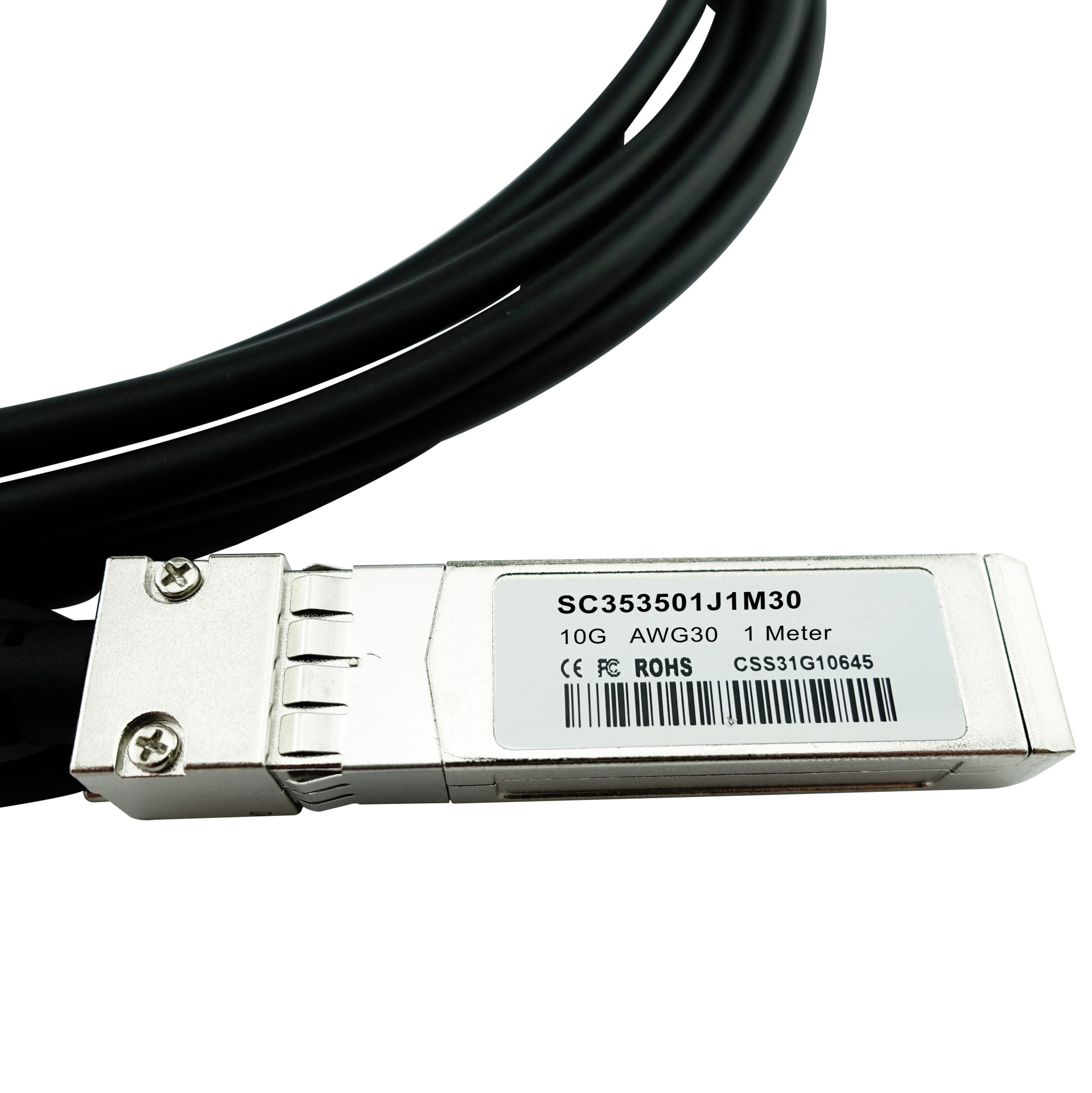 BlueLAN passive DAC Cable, SFP+ to SFP+, 10GBASE-CR, 1m, AWG30