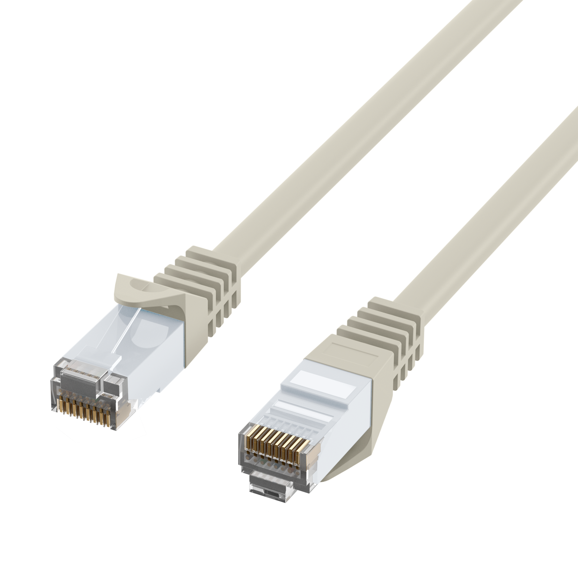 RJ45 Patchkabel Cat.6 U/UTP LSZH  CCA grau 50m