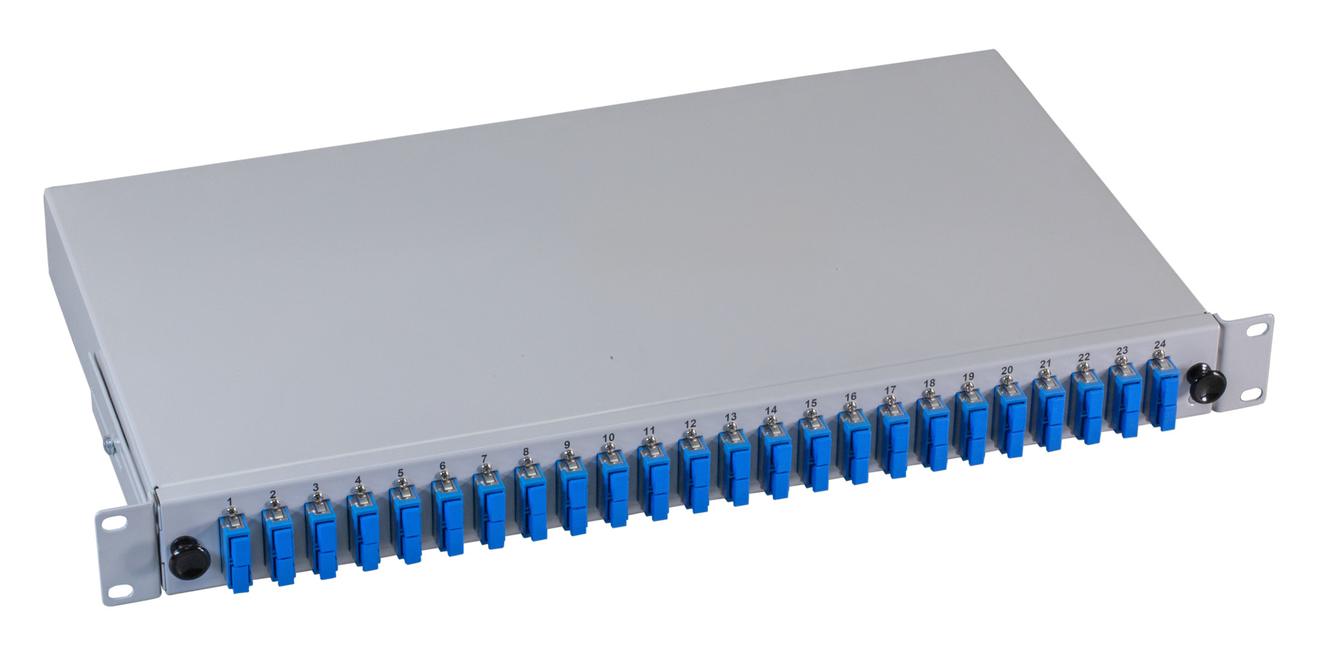 Spleißbox SC-APC 9/125µ OS2 ausziehbar 12 Pigtails/6 Kuppl.
