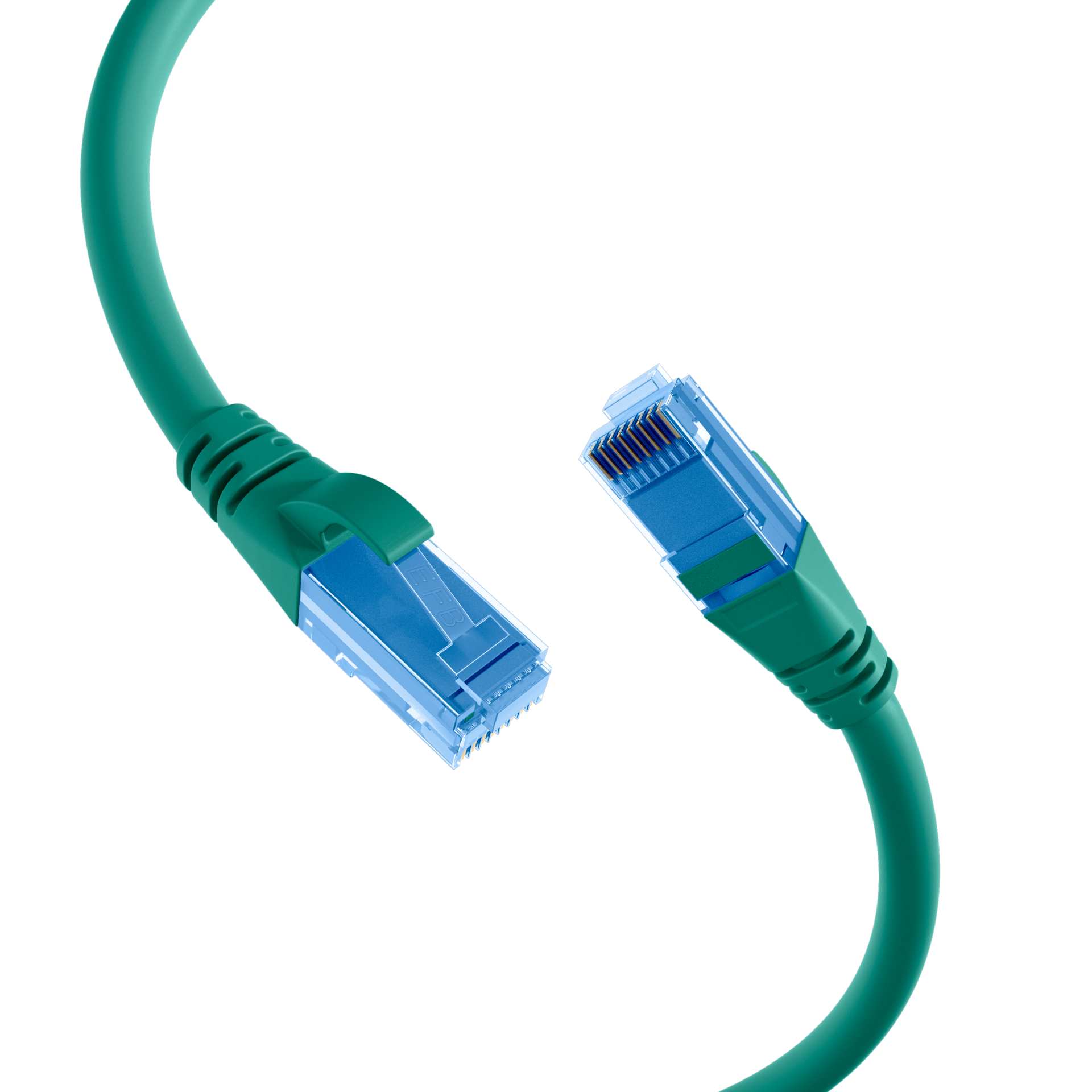 RJ45 Patchkabel Cat.6A U/UTP LSZH,Premium 500MHz grün 1m