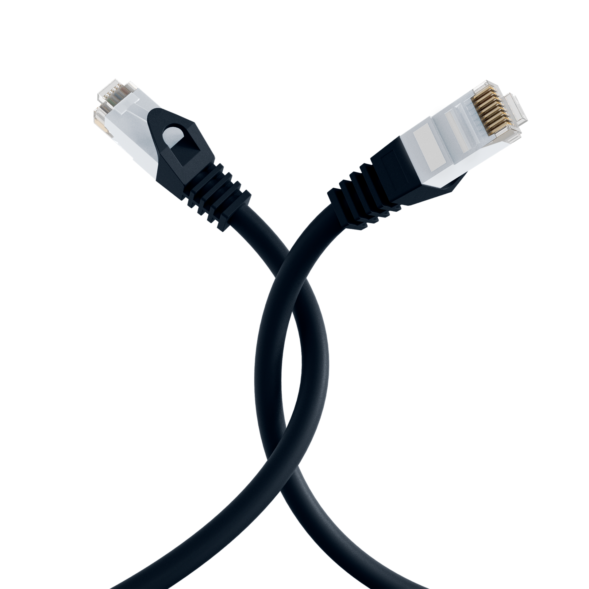 RJ45 Patch Cord Cat.6 U/UTP LSZH CCA black 0,25m