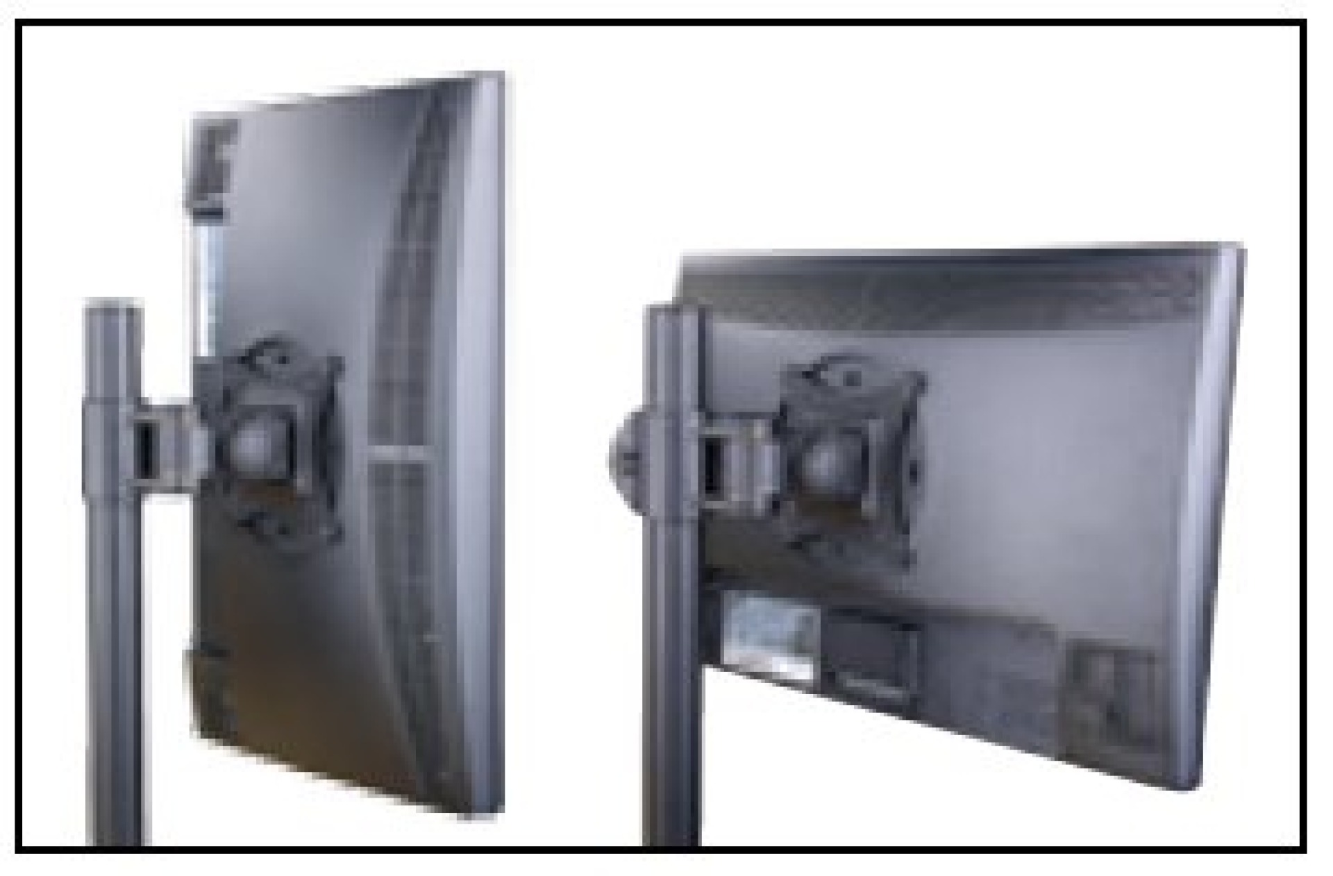 Schreibtischhalterung für 2 LCD TV LED 13"-27", diagonal, mit Klemme