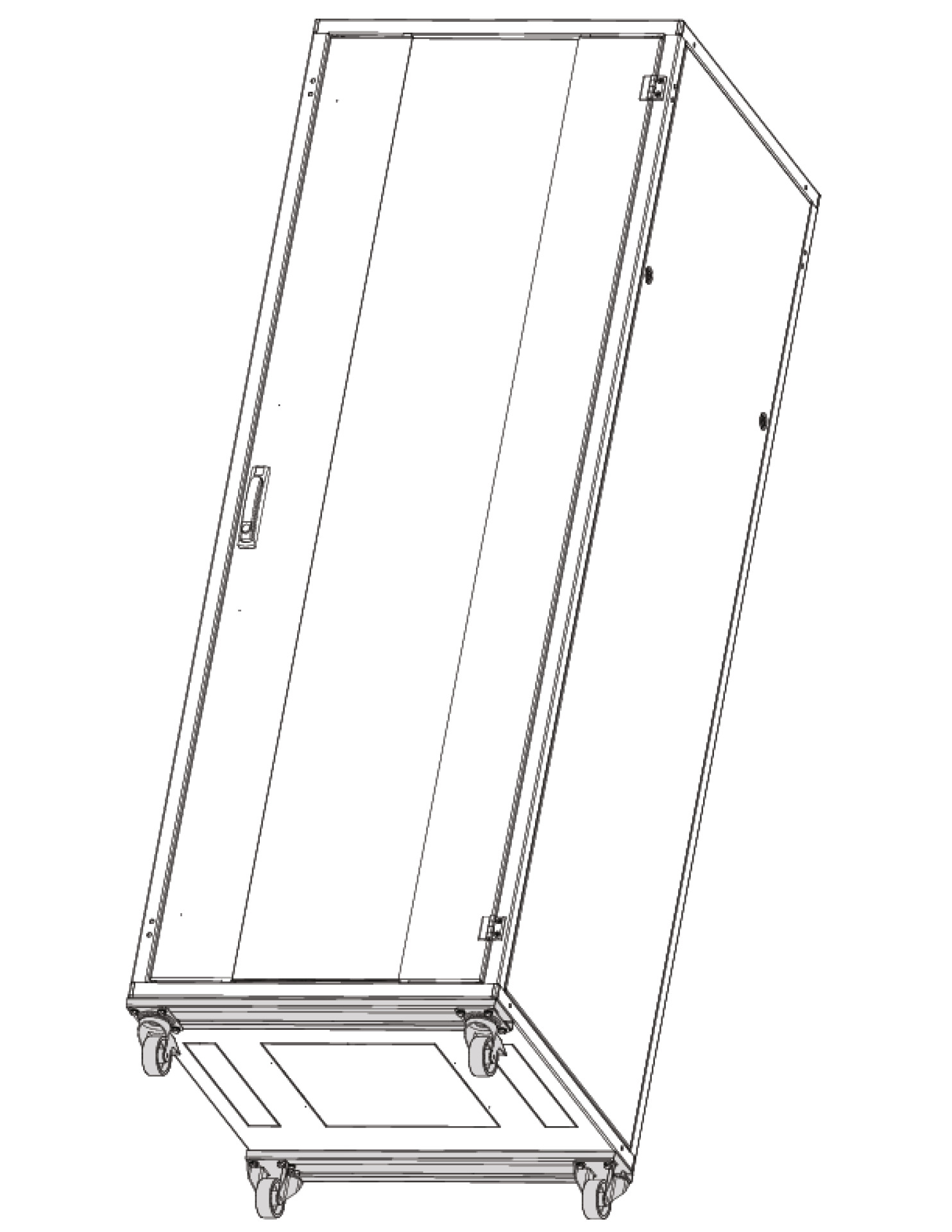 Castor Set 600 kg, for W=600 mm, for PRO