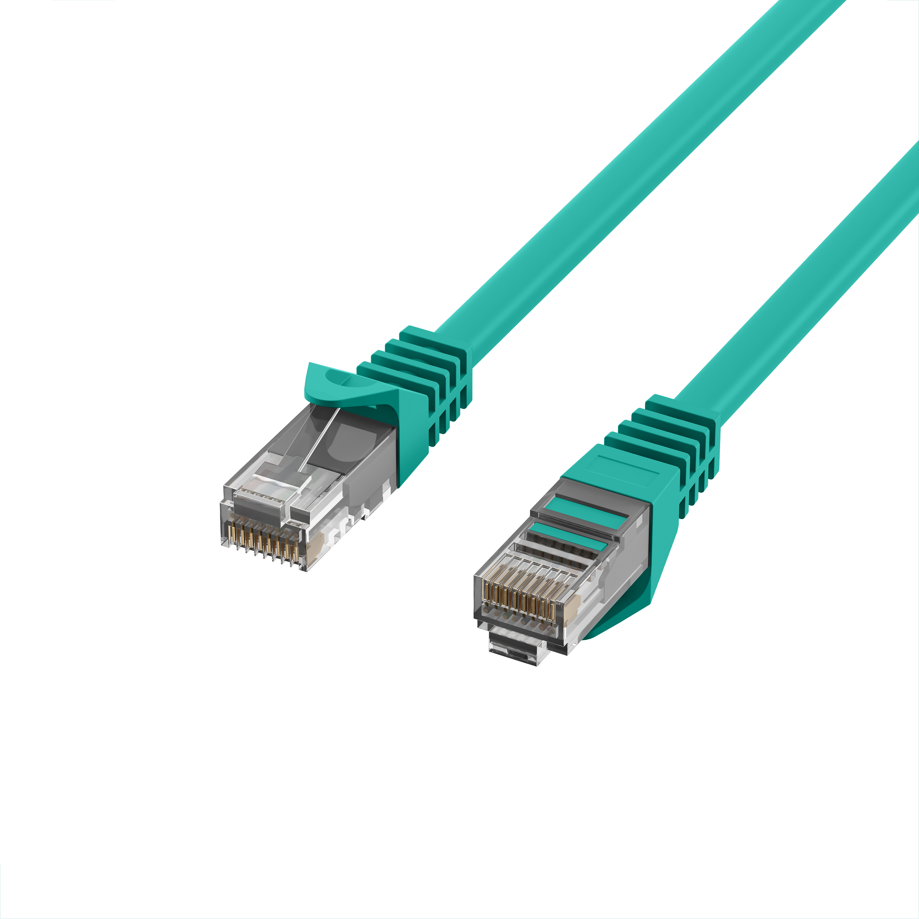 RJ45 Patchkabel Cat.5e U/UTP LSZH  CCA AWG24/7 grün 0,5m